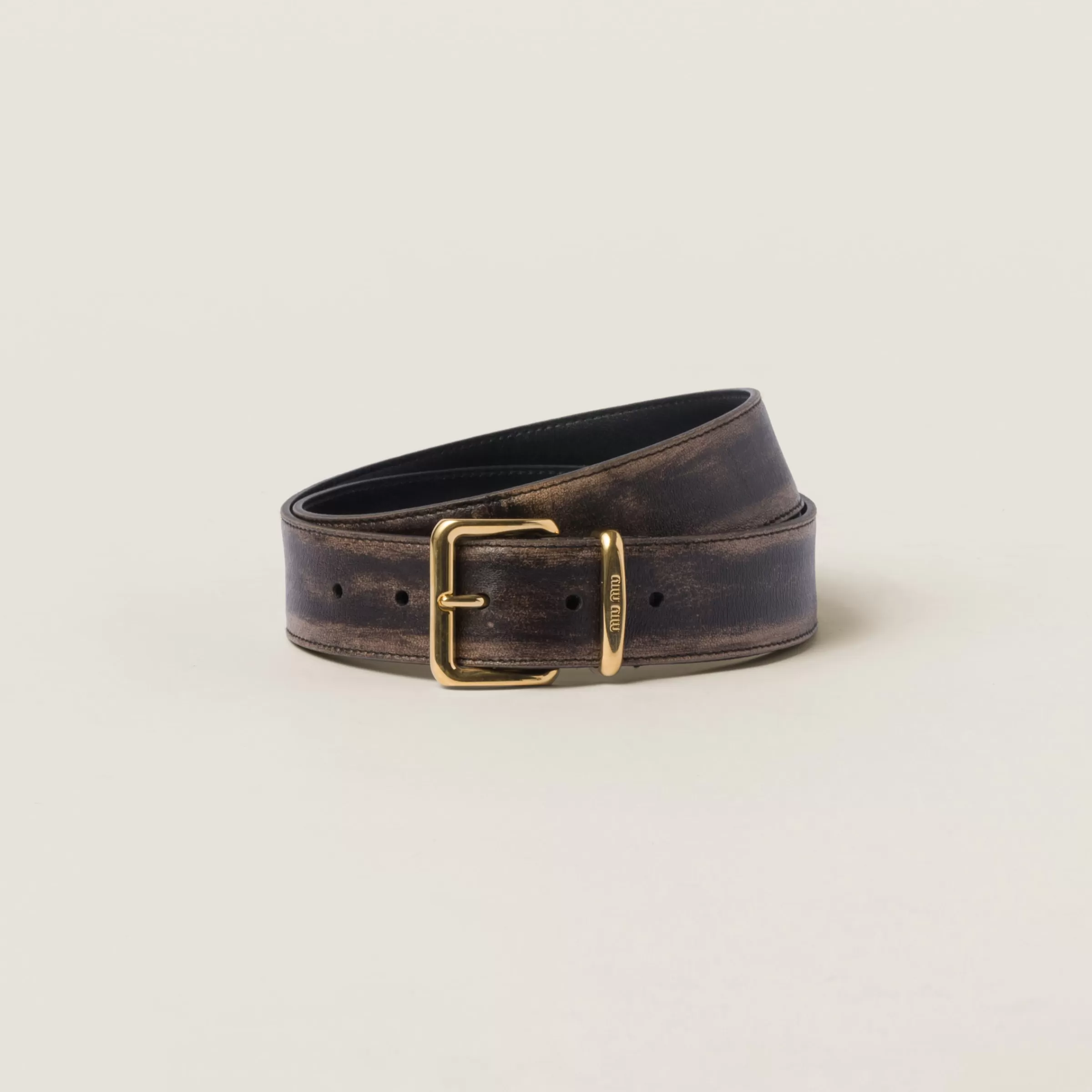 Nappa leather belt>Miu Miu Outlet