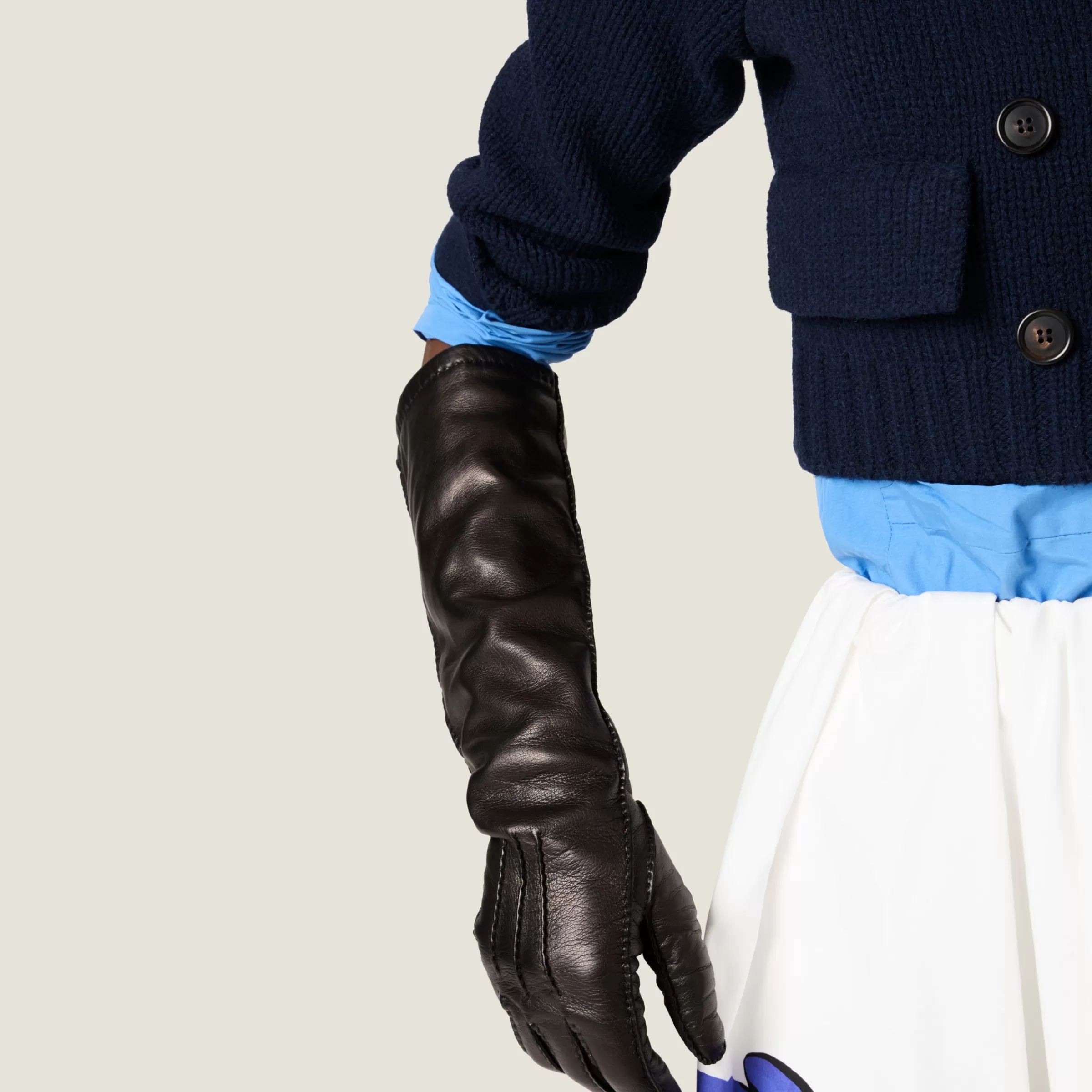 Nappa leather gloves>Miu Miu Fashion