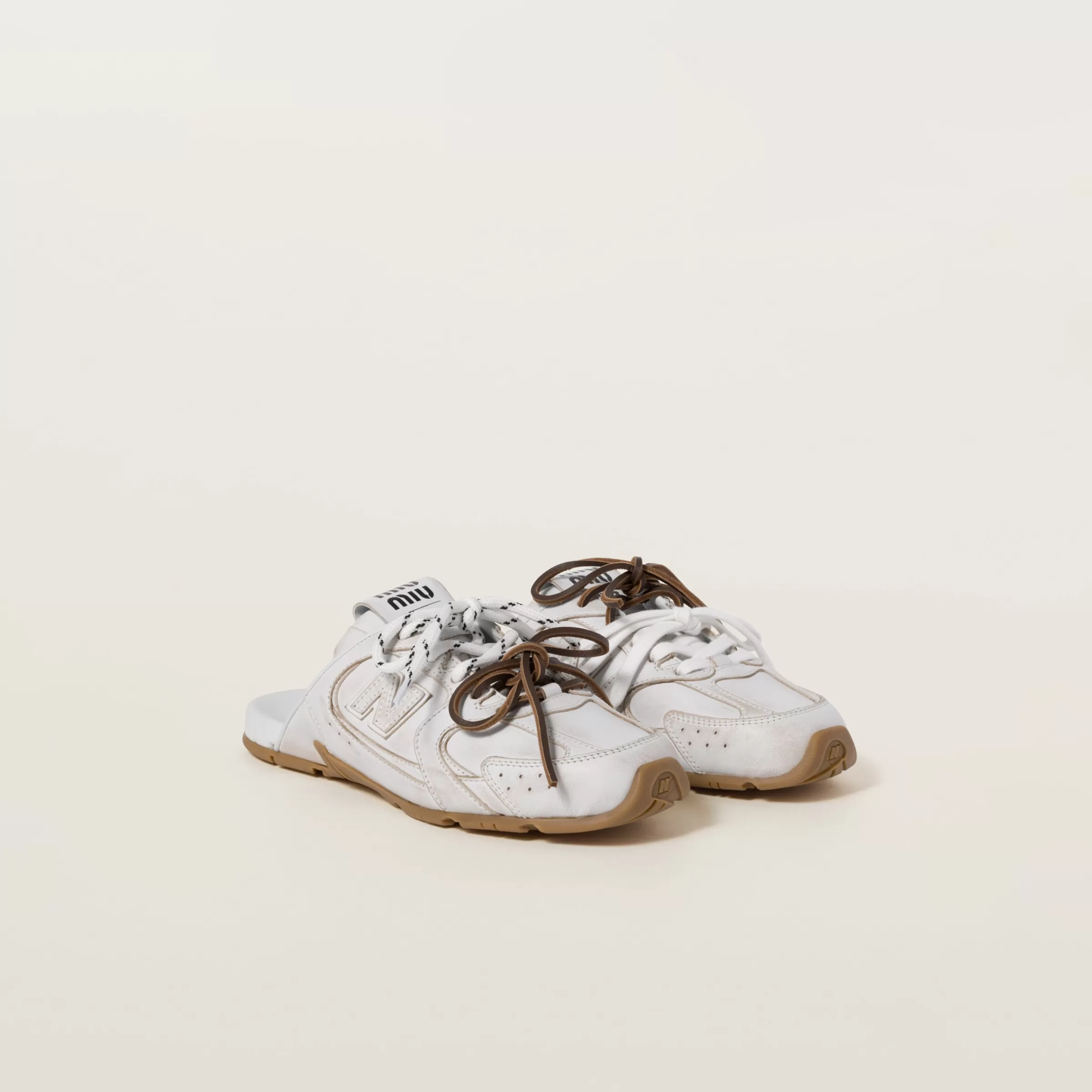 New Balance X 530 SL deco calf leather mules>Miu Miu Best