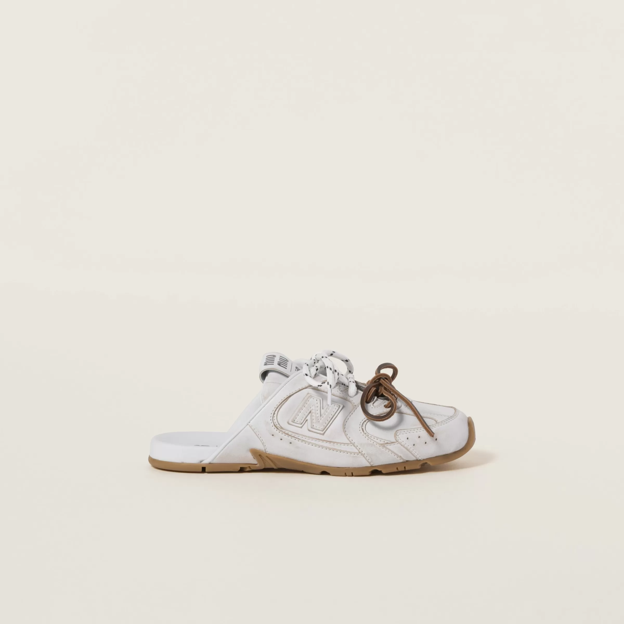 New Balance X 530 SL deco calf leather mules>Miu Miu Best