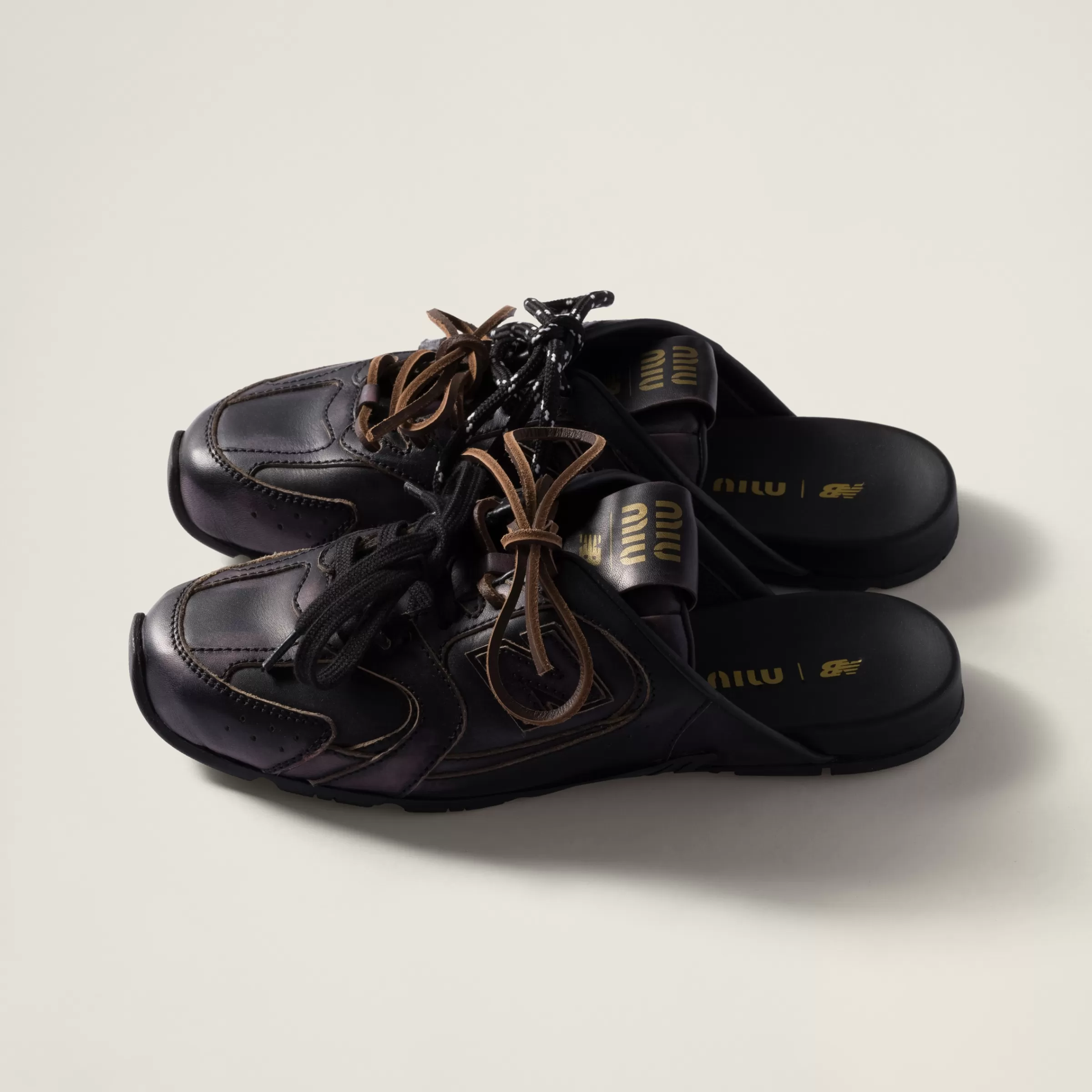 New Balance X 530 SL deco calf leather mules>Miu Miu Online