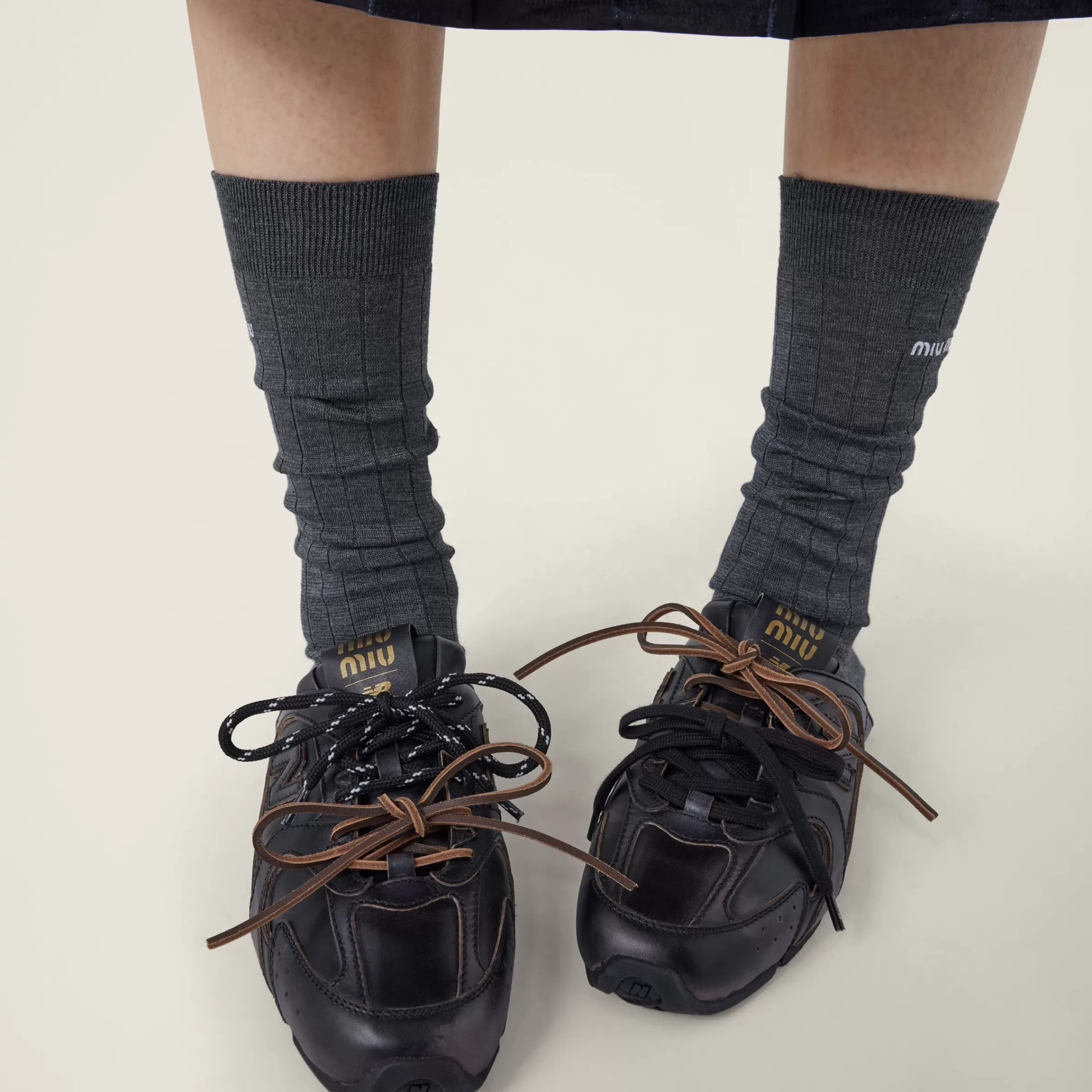 New Balance X 530 SL deco calf leather mules>Miu Miu Online