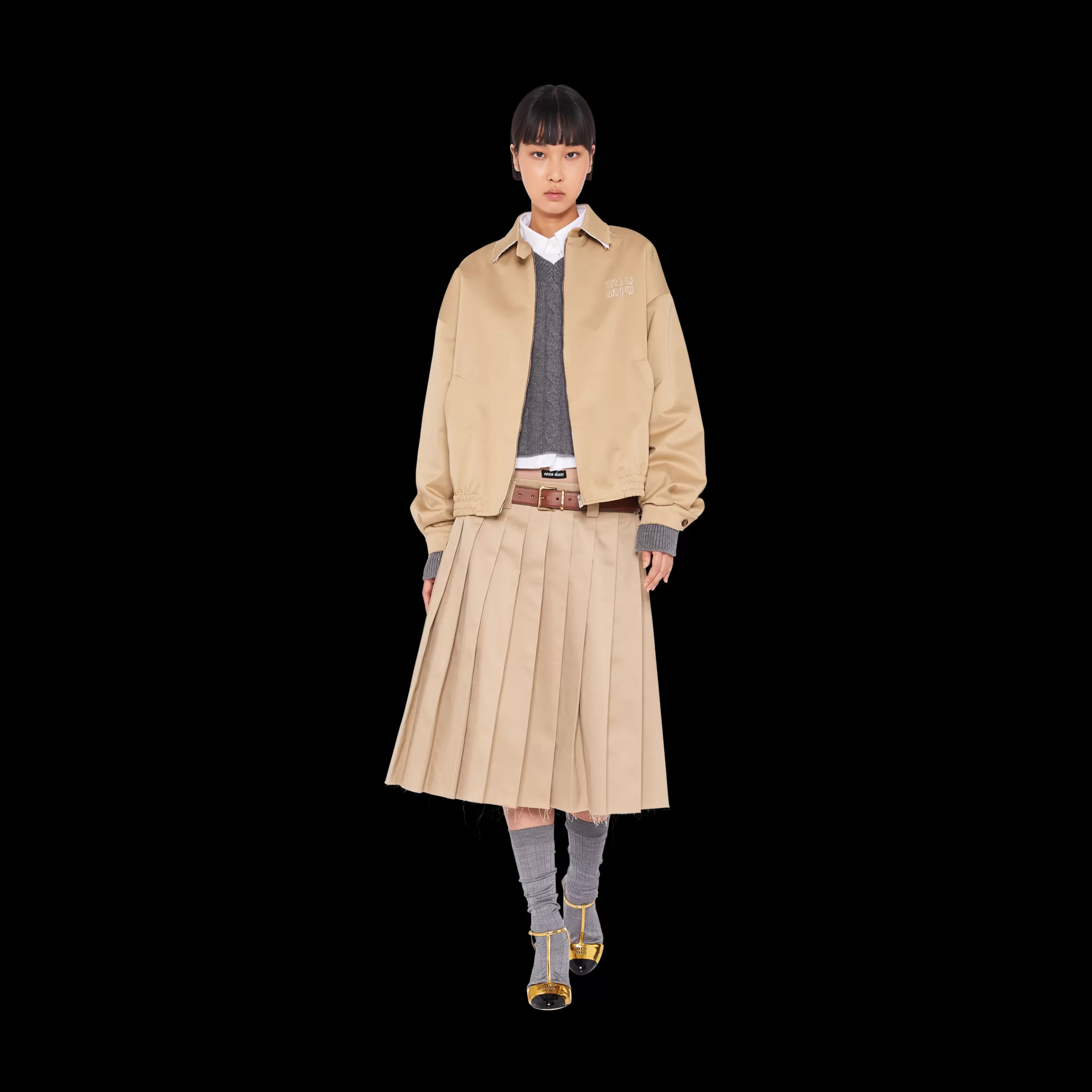 Oversized chino blouson jacket>Miu Miu Cheap