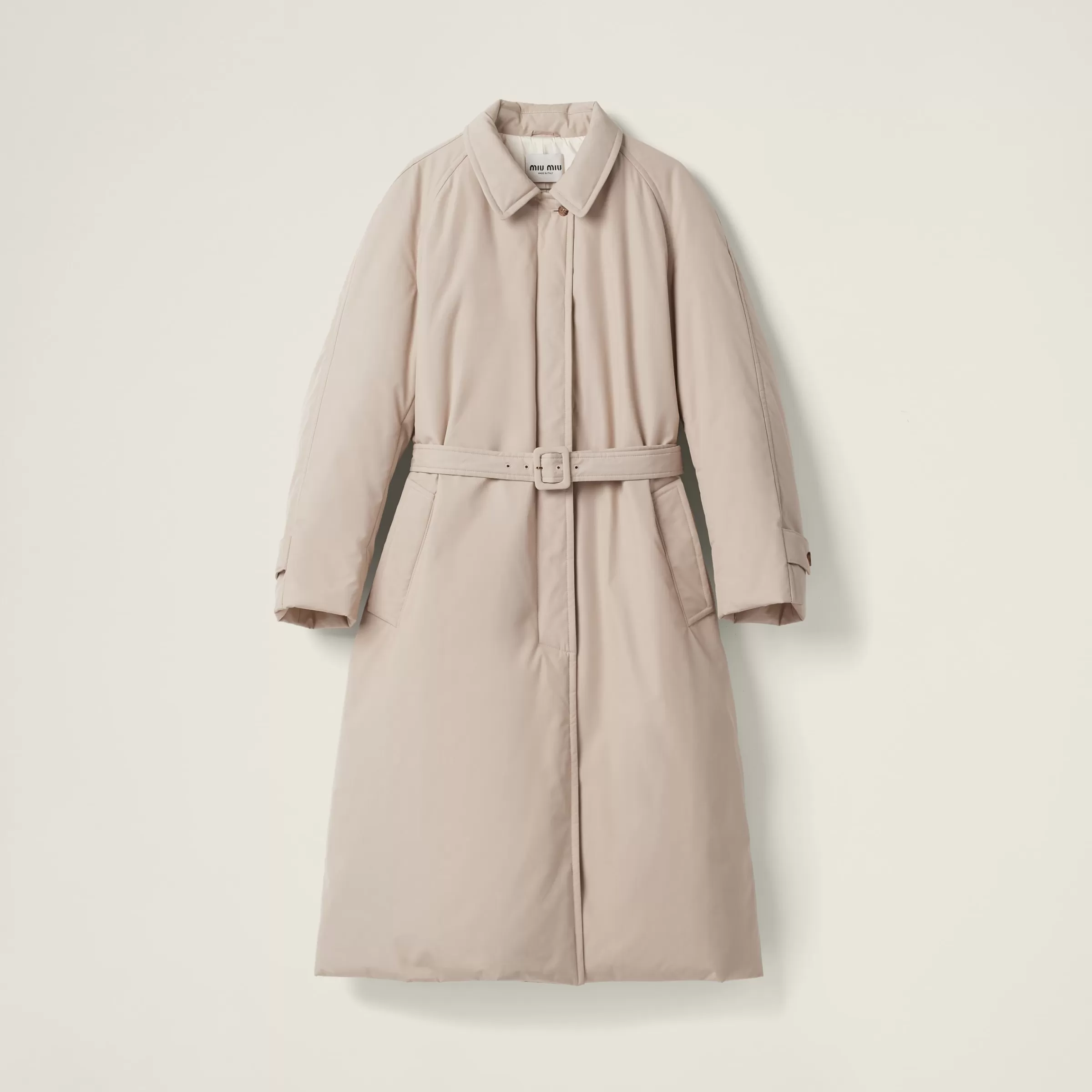 Panama cotton down coat>Miu Miu Cheap