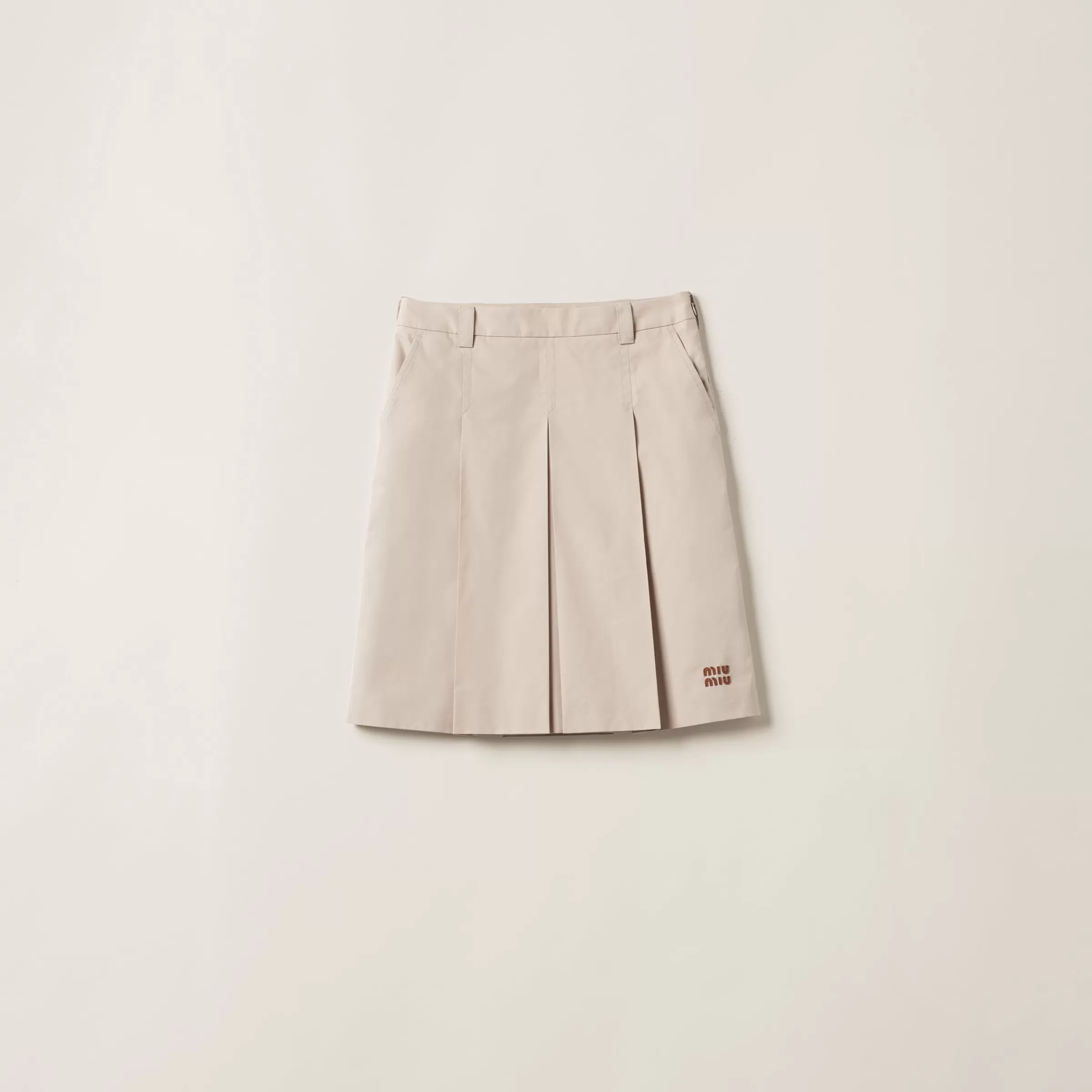 Panama cotton skirt>Miu Miu Flash Sale