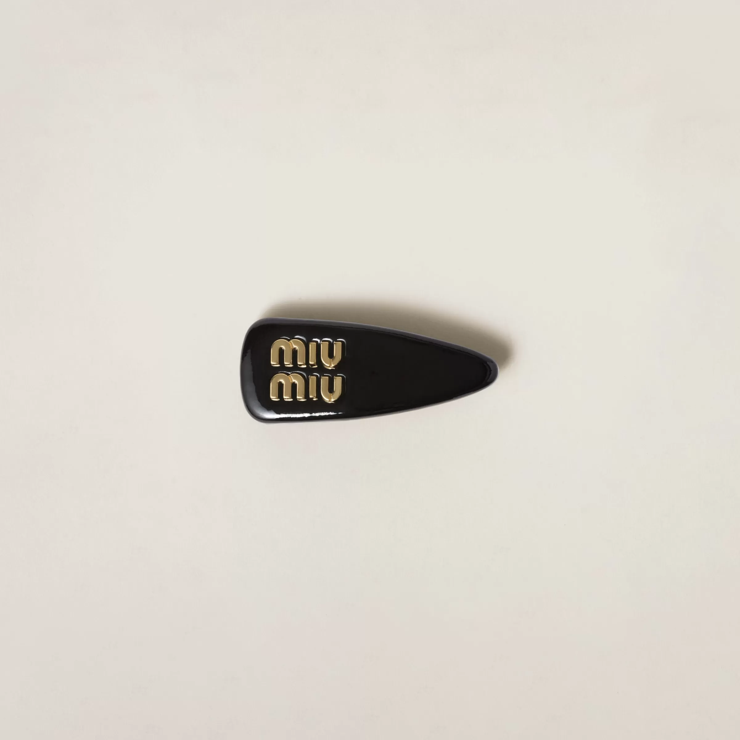 Patent leather hair clip>Miu Miu Online
