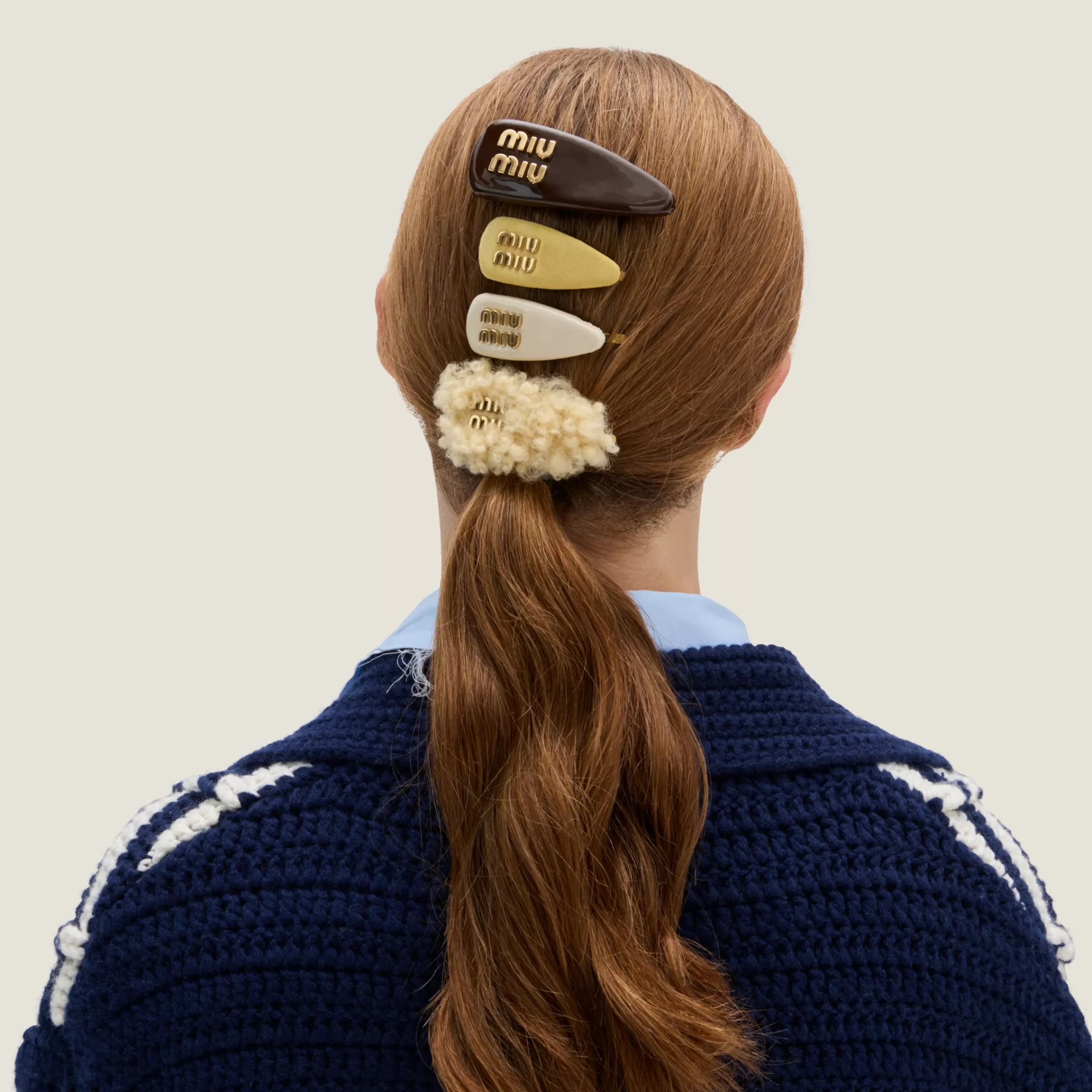 Patent leather hair clip>Miu Miu Sale