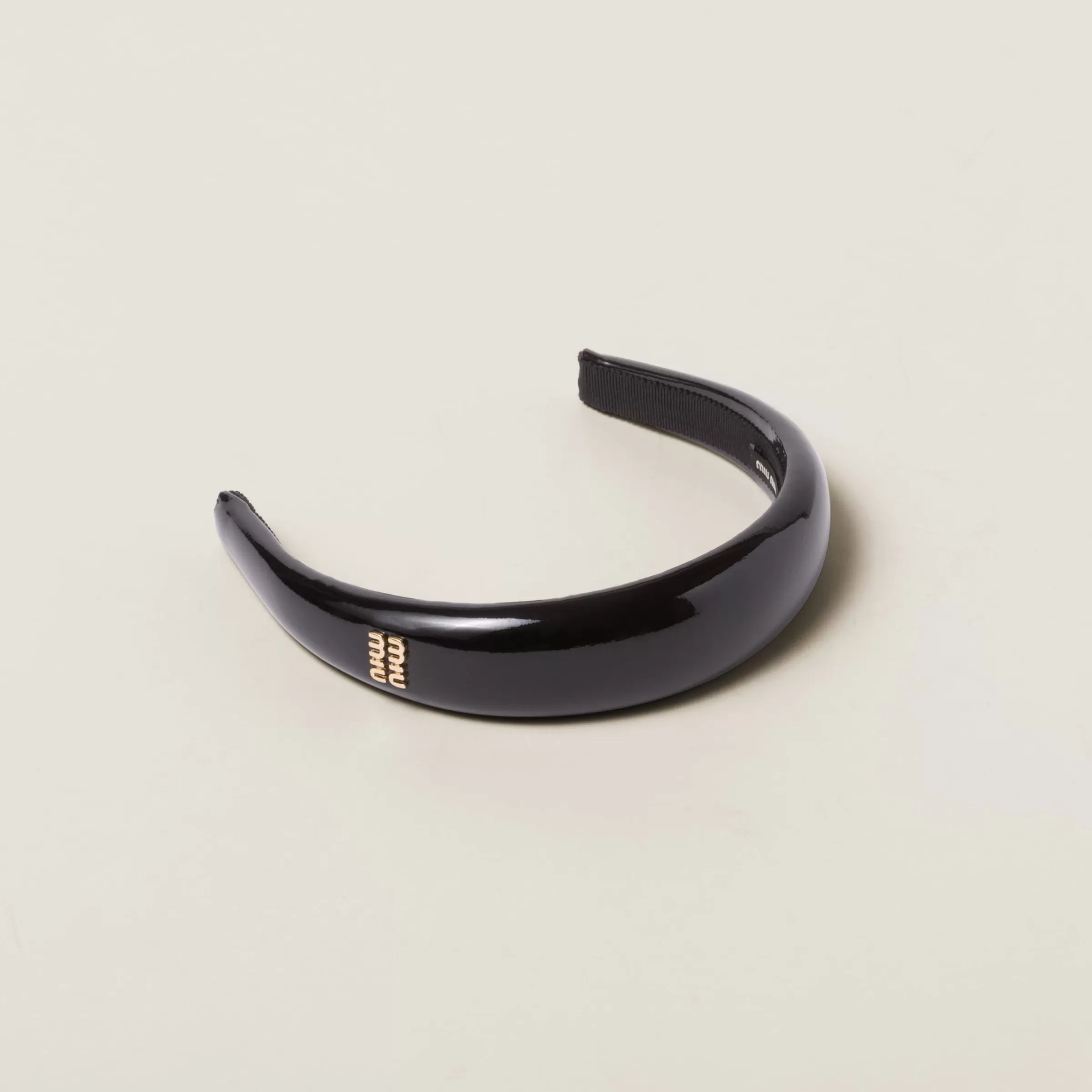 Patent leather headband>Miu Miu Sale