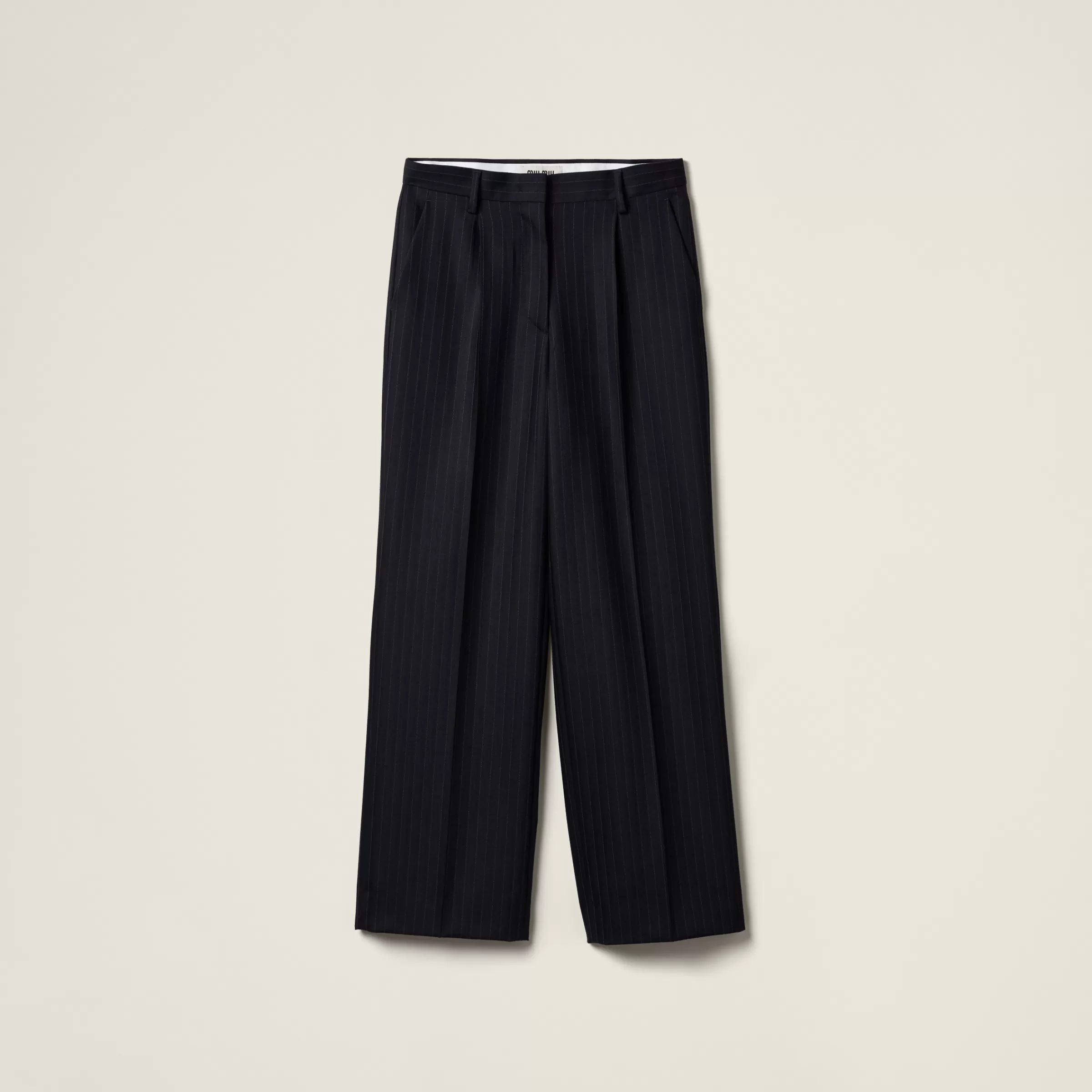 Pinstriped pants>Miu Miu Cheap