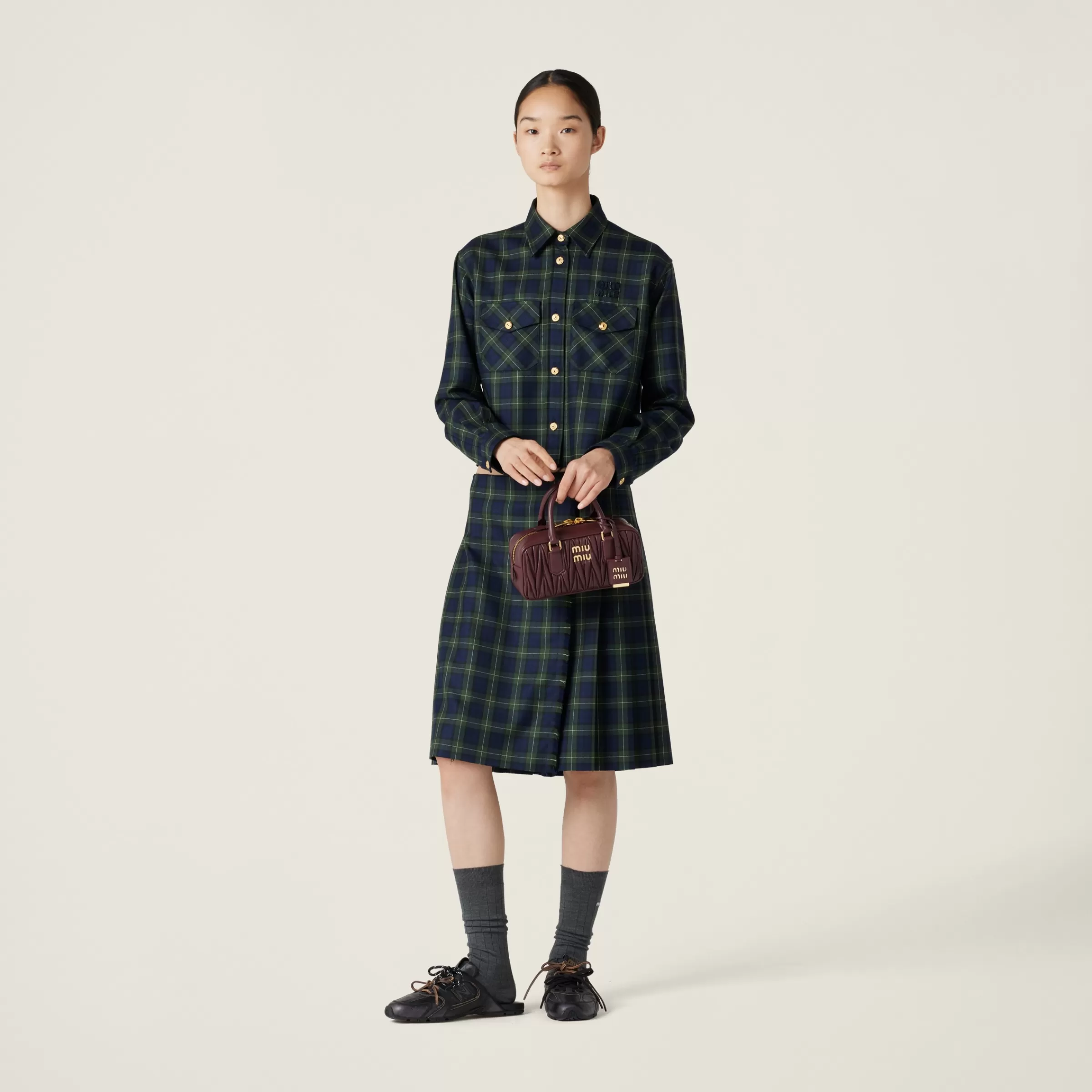 Plaid shirt>Miu Miu Online