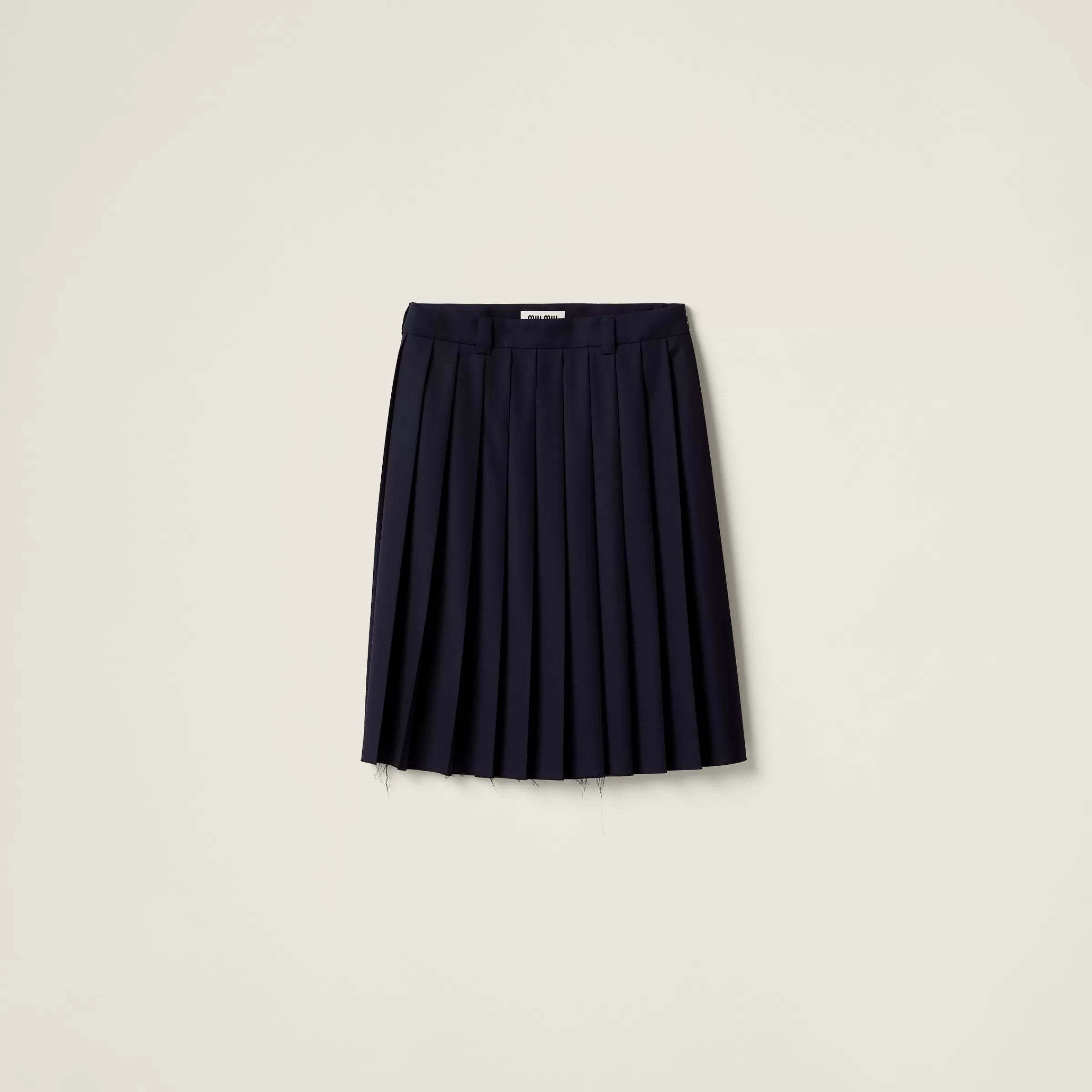 Pleated Batavia skirt>Miu Miu Best
