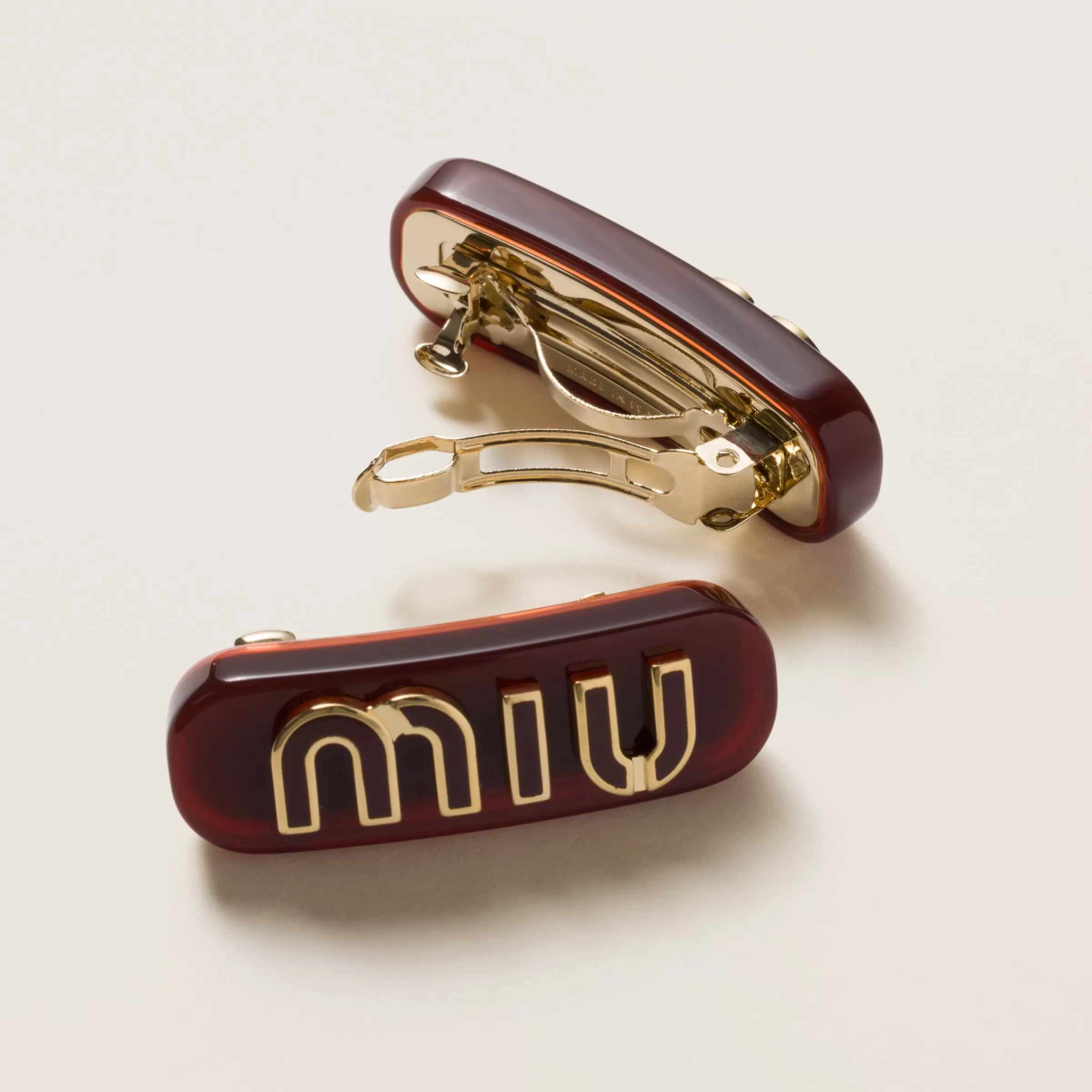Plexiglas and metal hair clips>Miu Miu Cheap