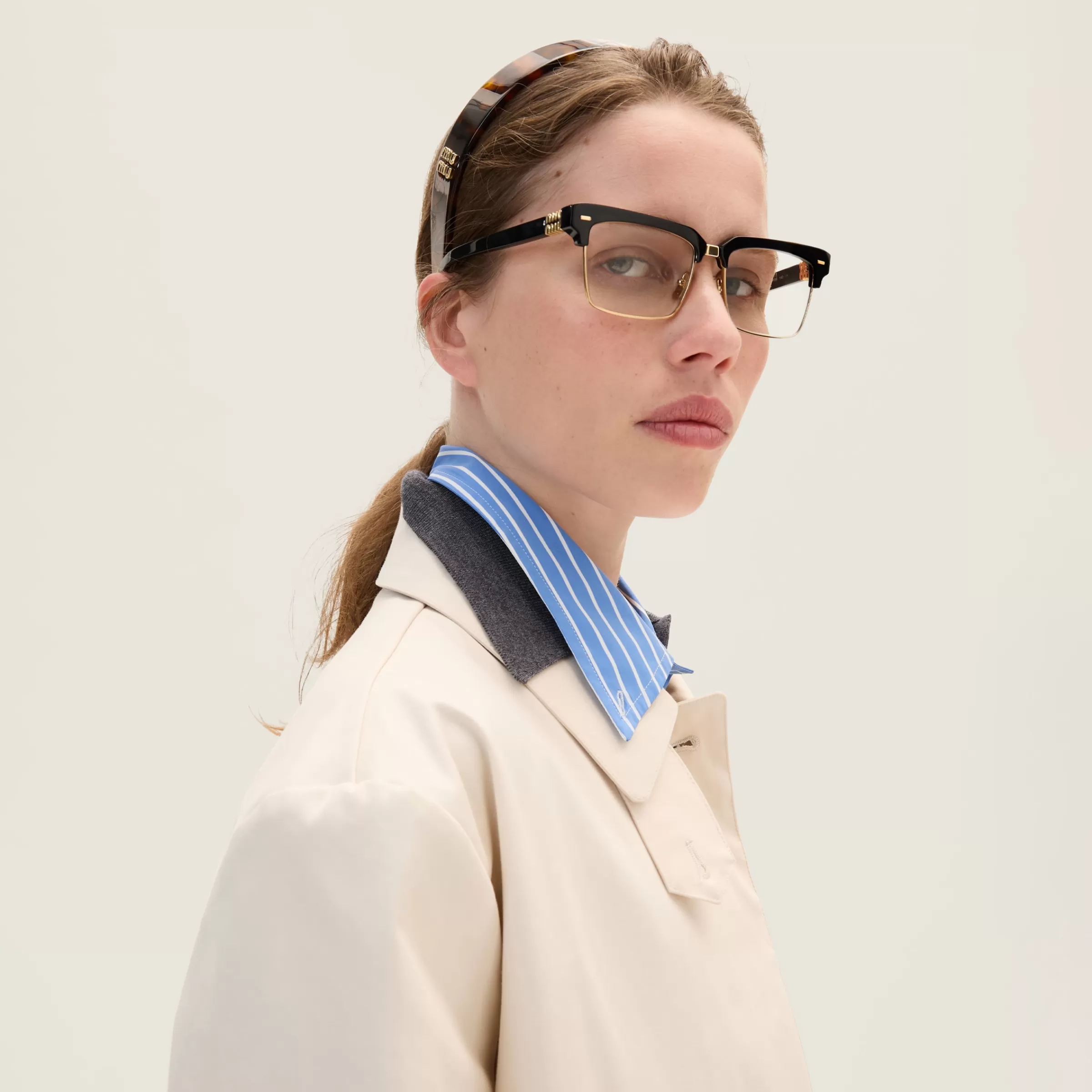 Plexiglas headband>Miu Miu Store