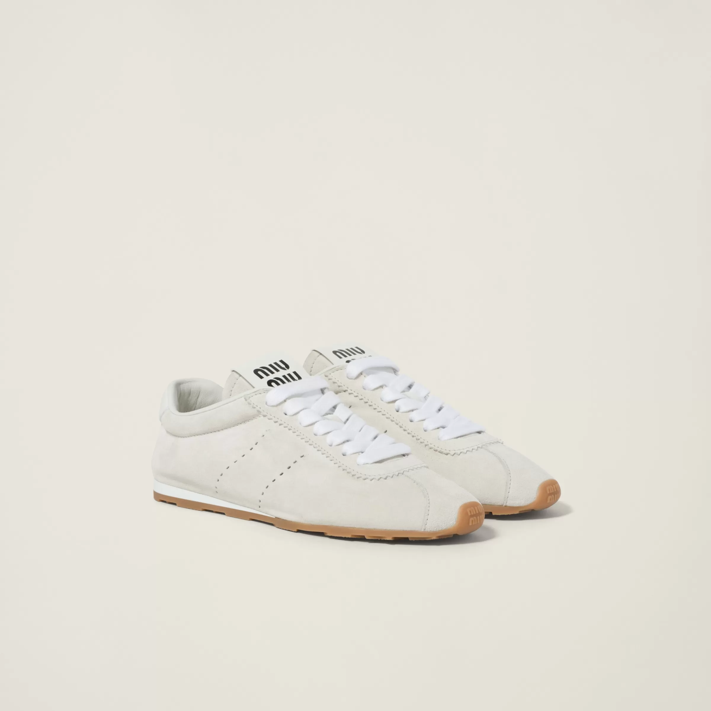 Plume suede sneakers>Miu Miu Online