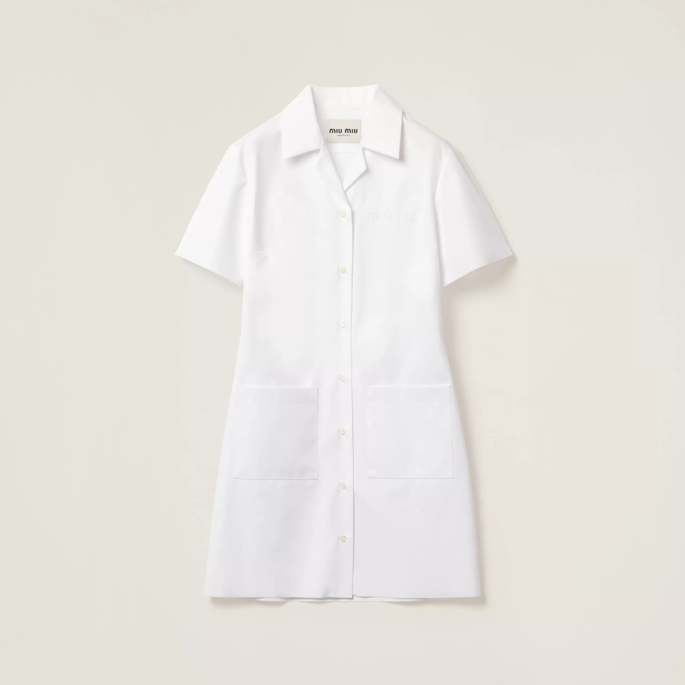 Poplin and jersey mini-dress>Miu Miu New