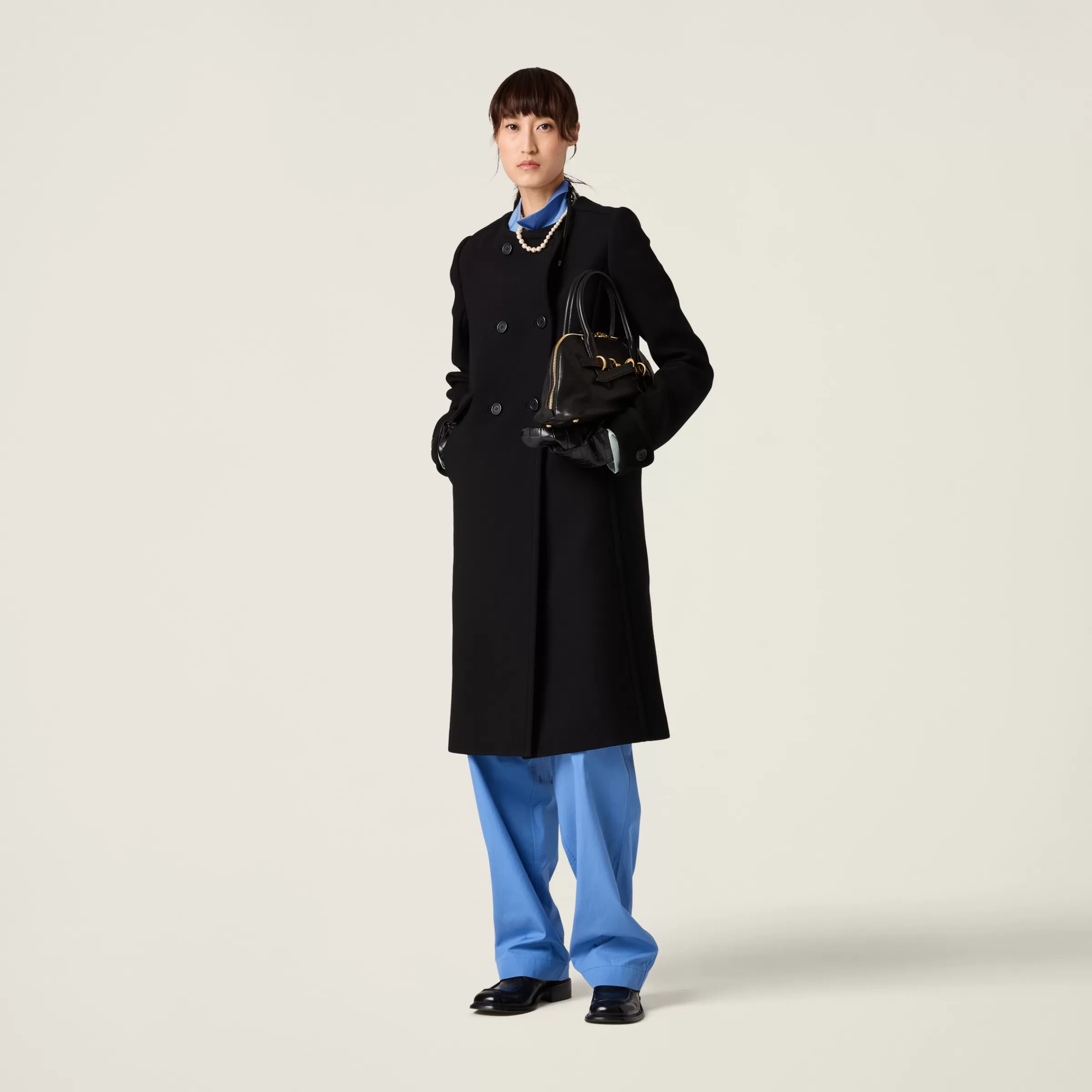 Poplin pajama pants>Miu Miu Flash Sale