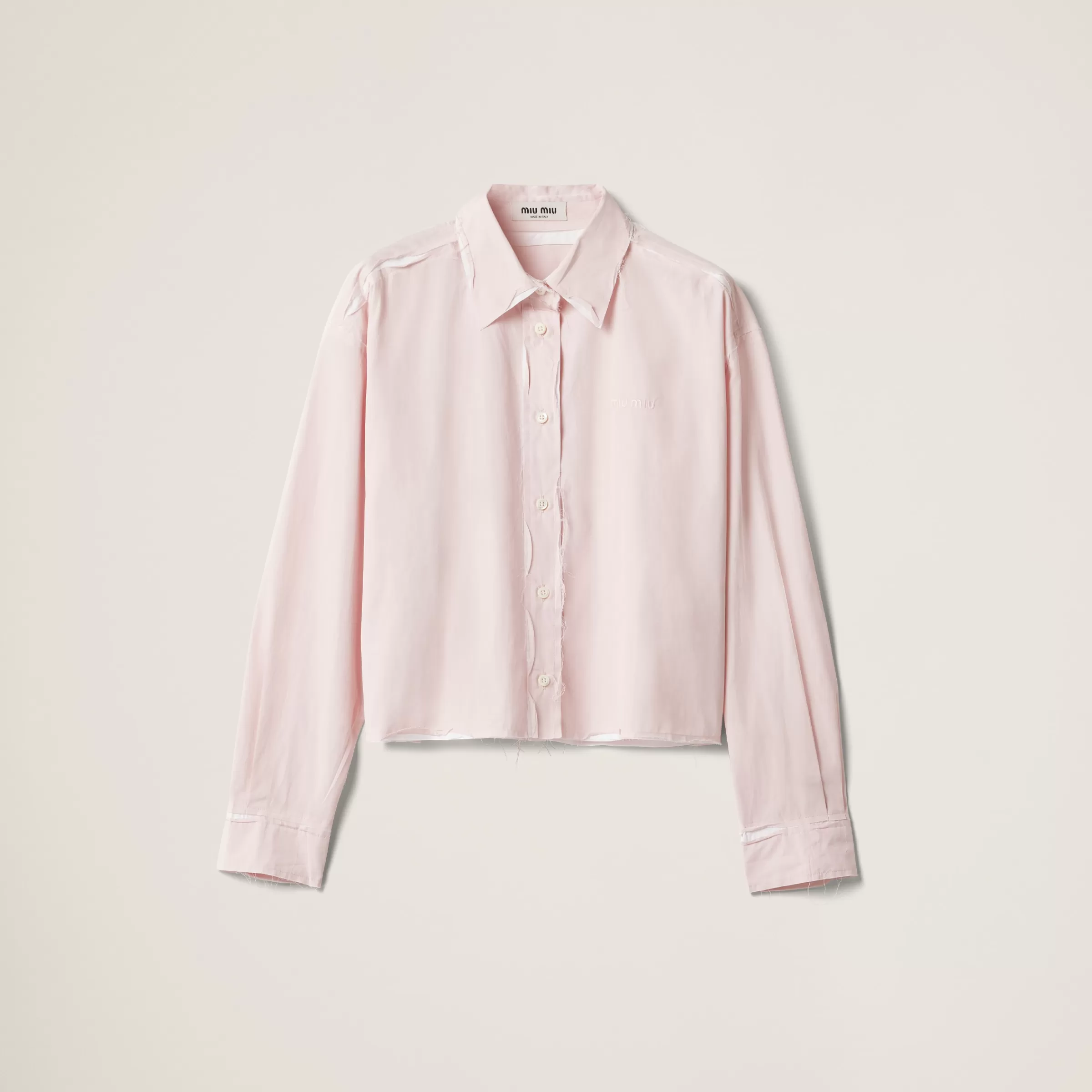 Poplin shirt>Miu Miu Flash Sale