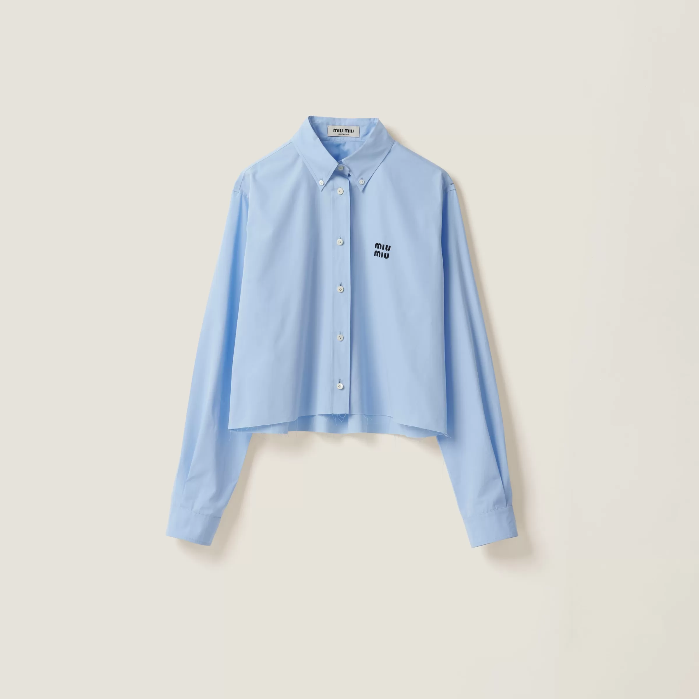 Poplin shirt>Miu Miu Online