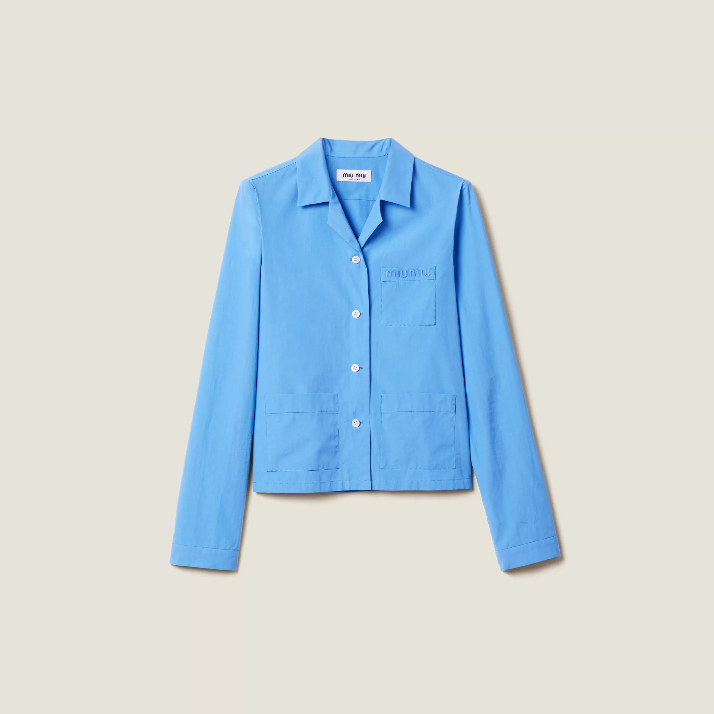 Poplin shirt>Miu Miu Sale