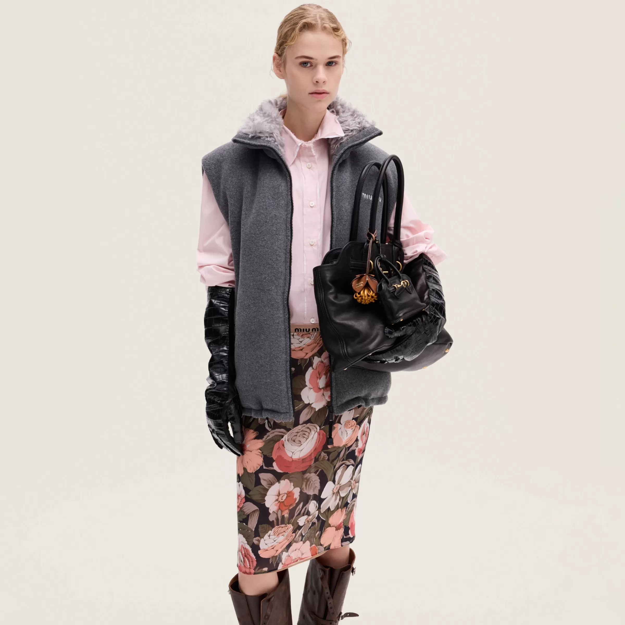 Poplin shirt>Miu Miu Flash Sale