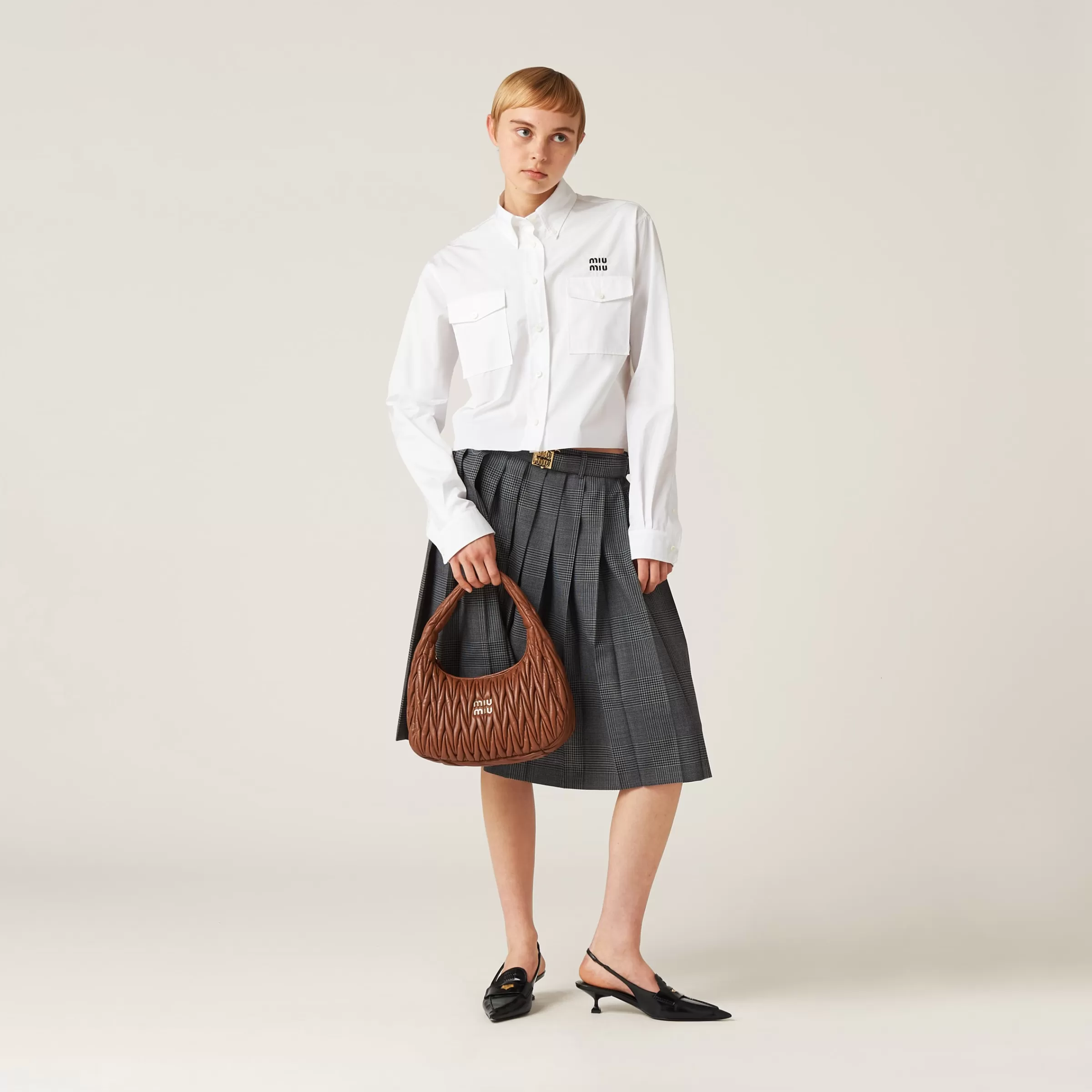 Poplin shirt>Miu Miu Cheap