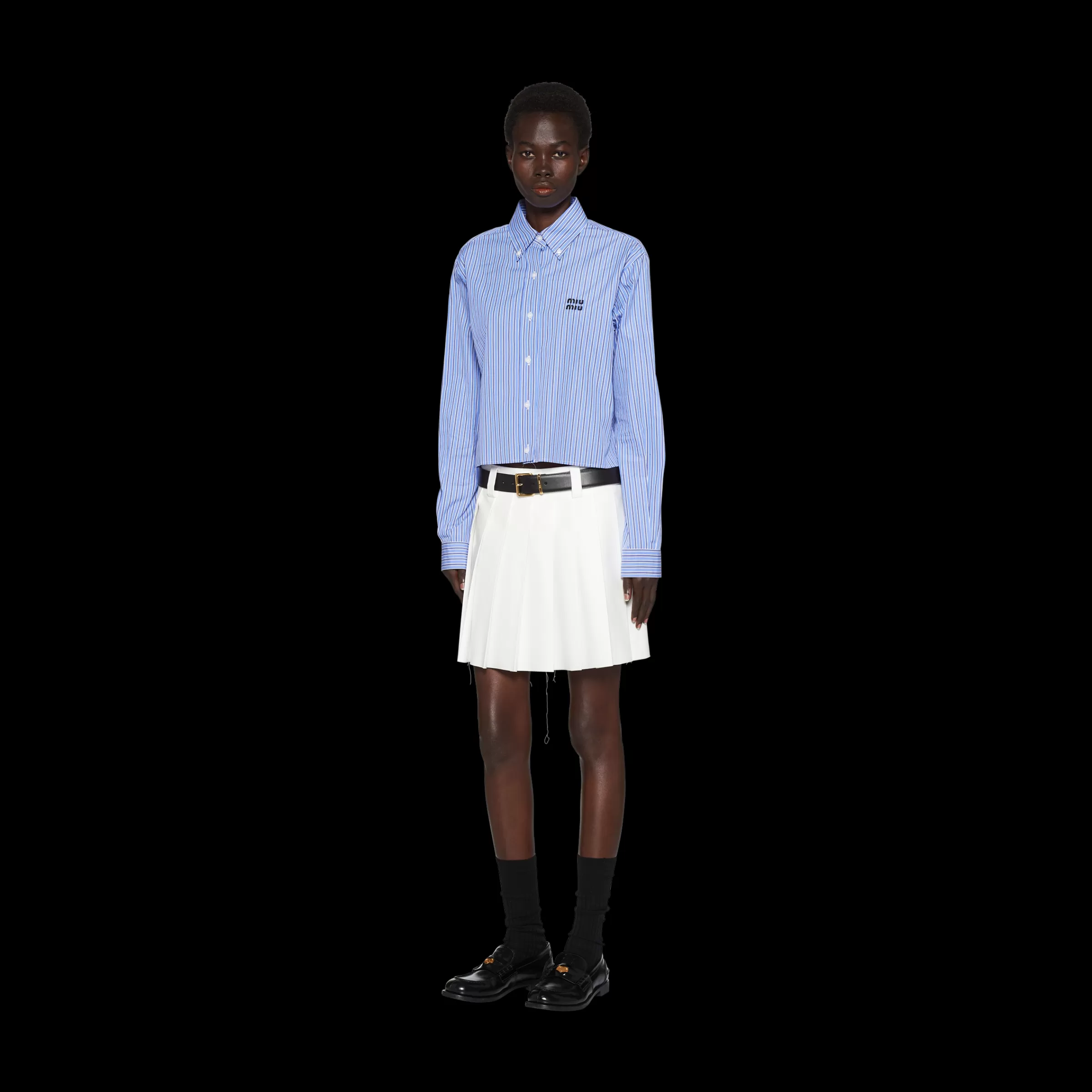 Poplin shirt>Miu Miu Cheap