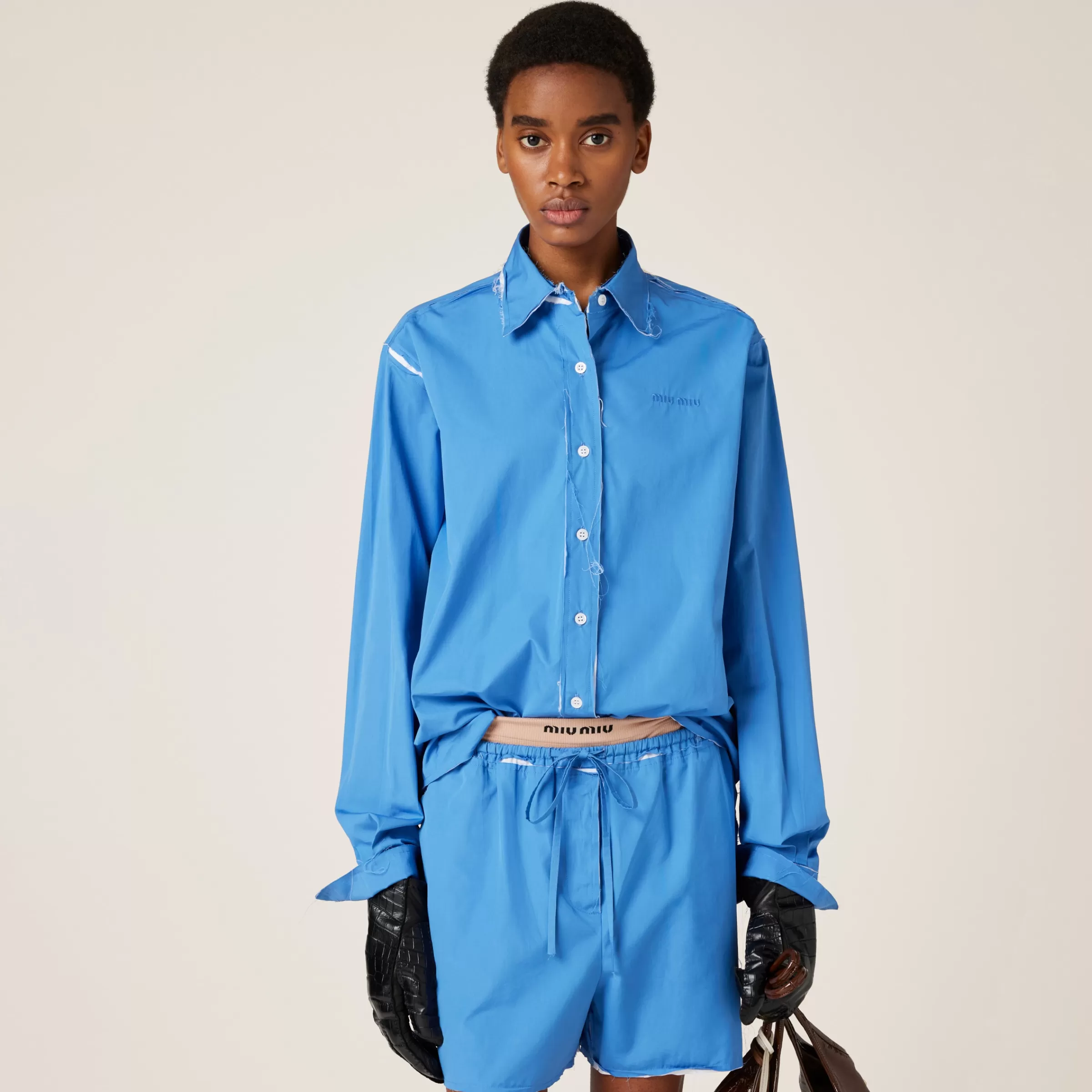 Poplin shirt>Miu Miu New