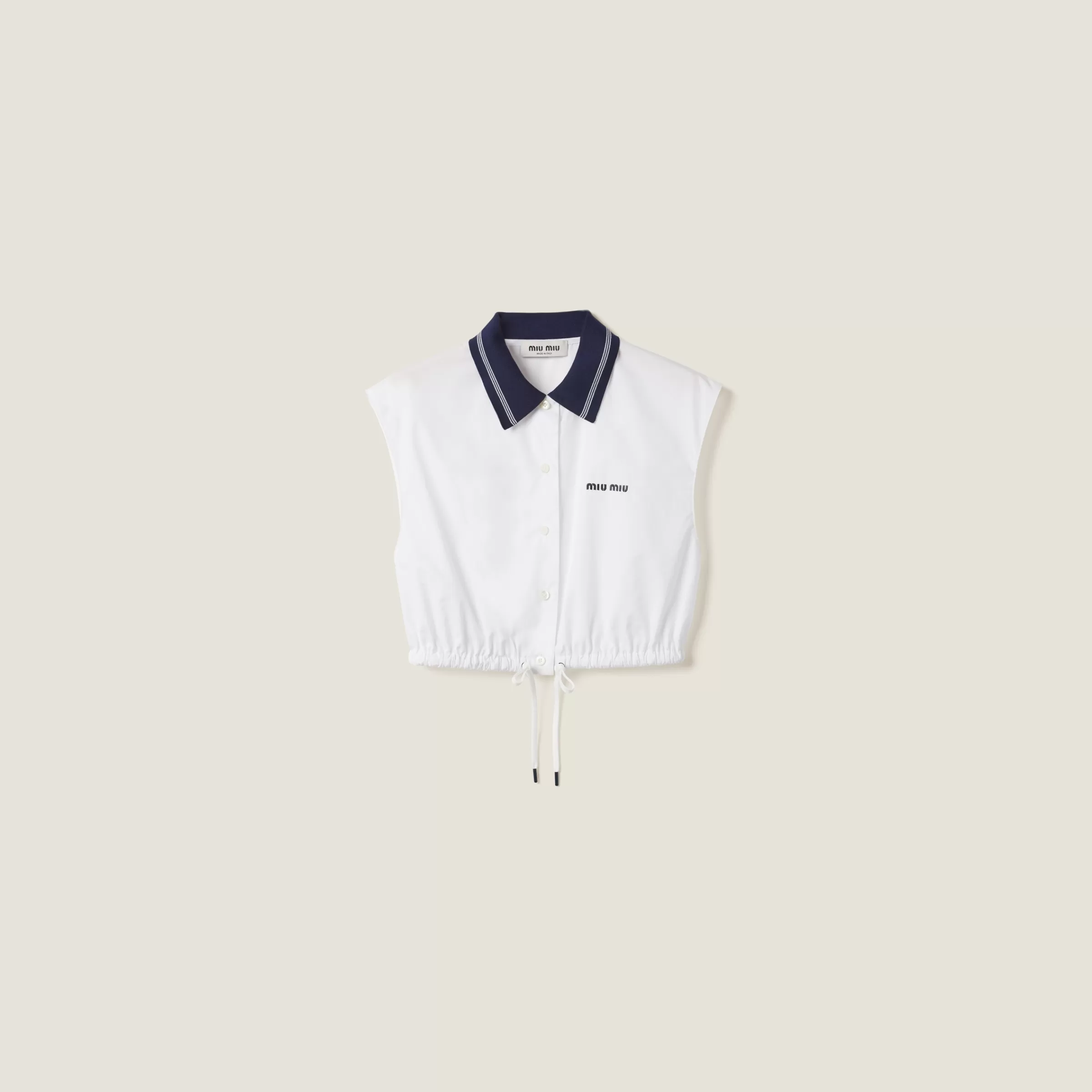 Poplin top>Miu Miu Cheap
