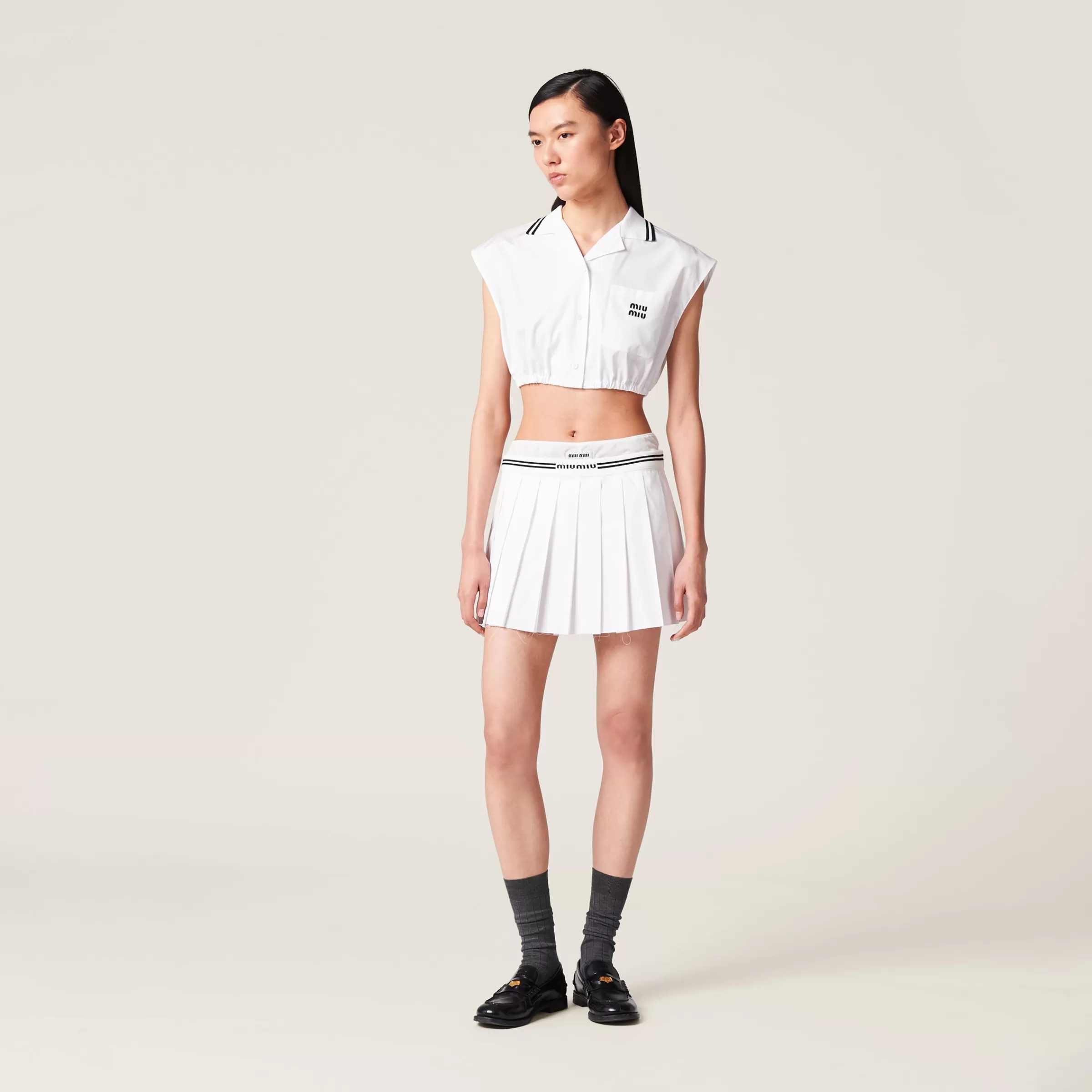 Poplin top>Miu Miu New