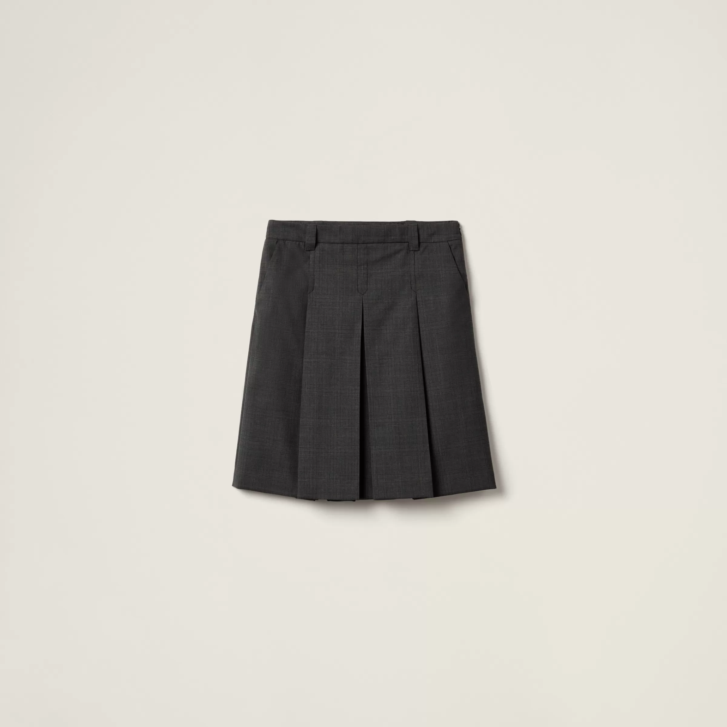 Prince of Wales check skirt>Miu Miu Hot