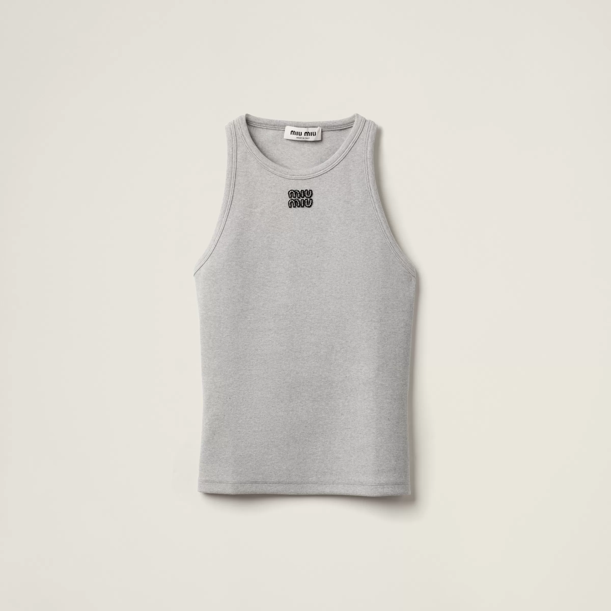 Ribbed jersey racer top>Miu Miu New