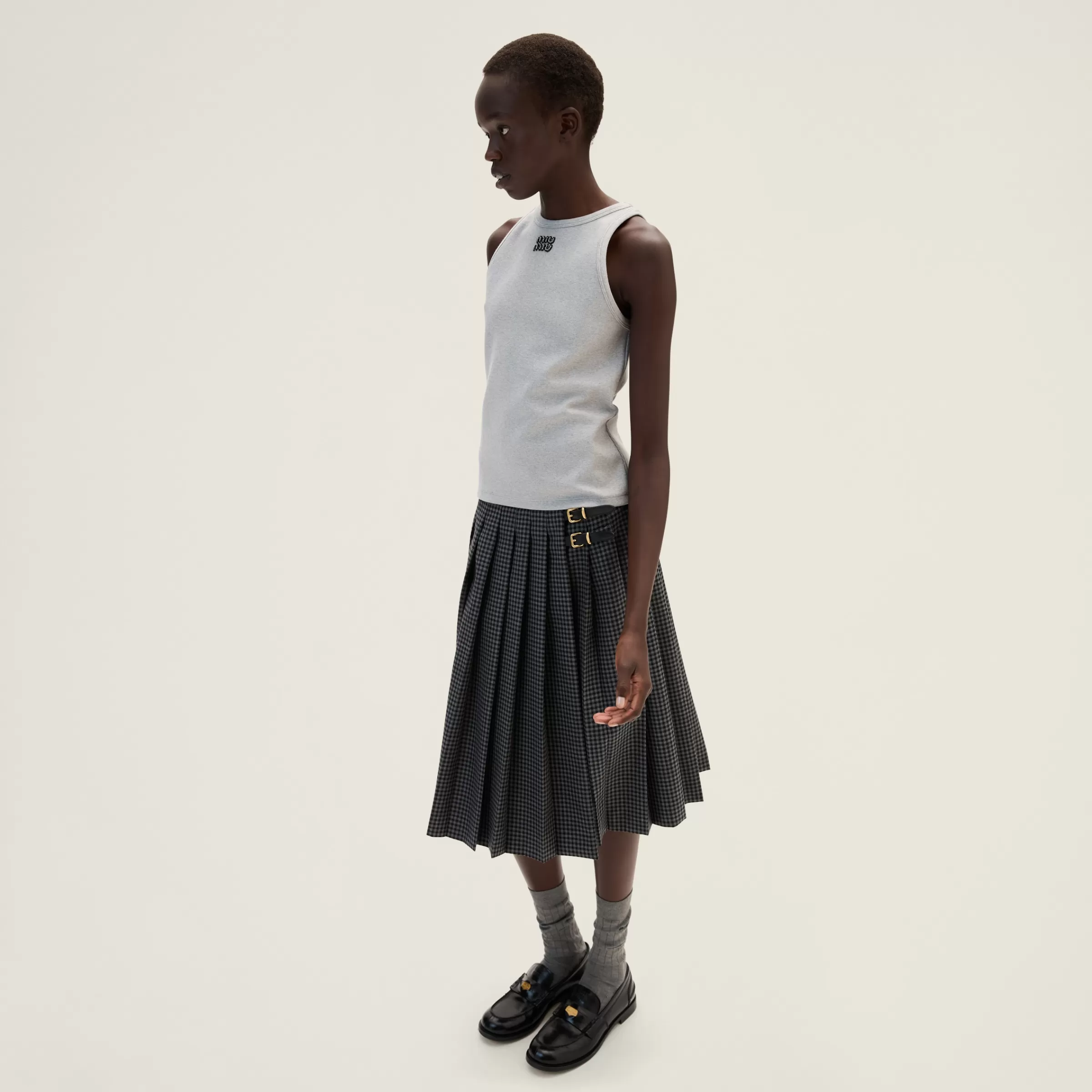 Ribbed jersey racer top>Miu Miu New