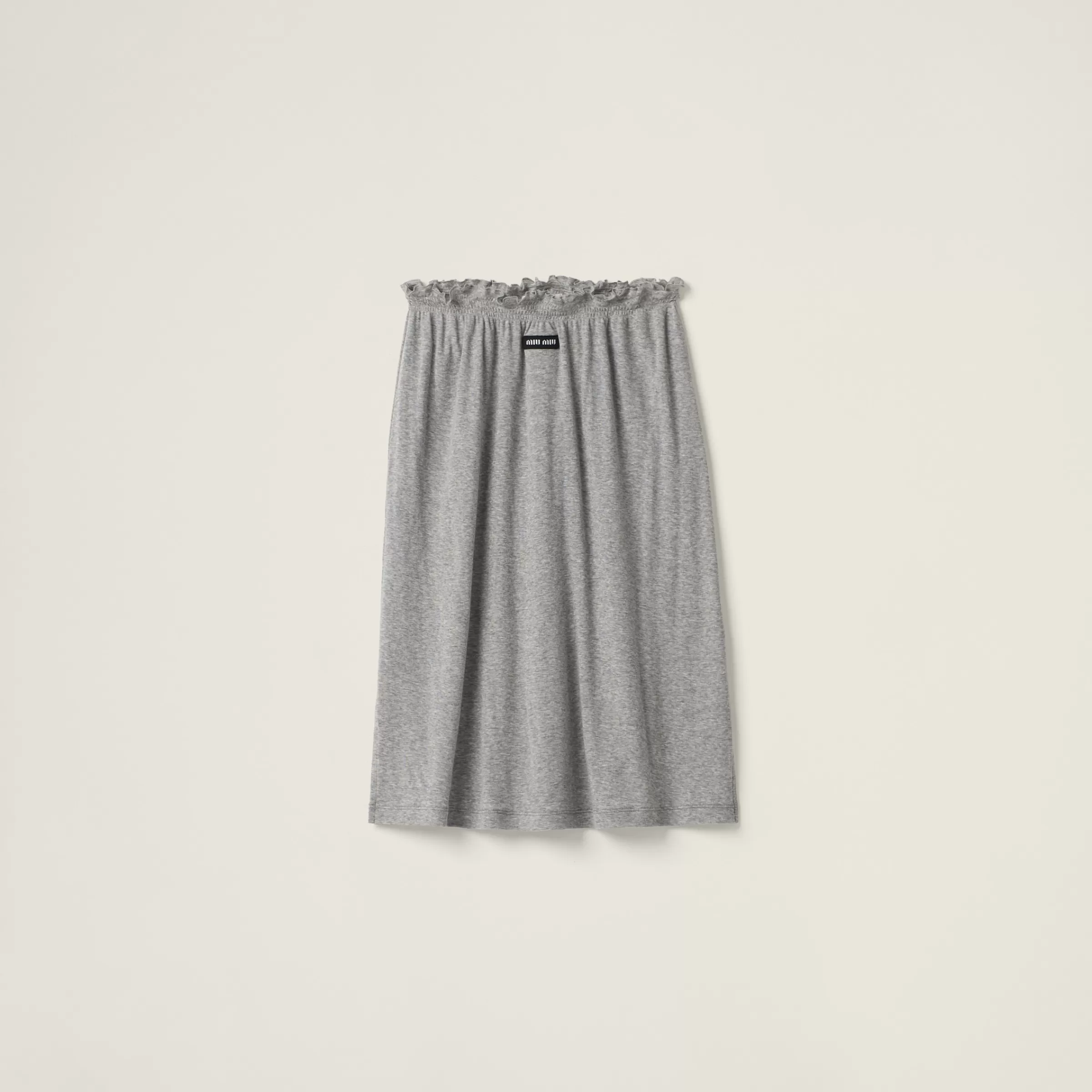 Ribbed jersey skirt>Miu Miu Hot