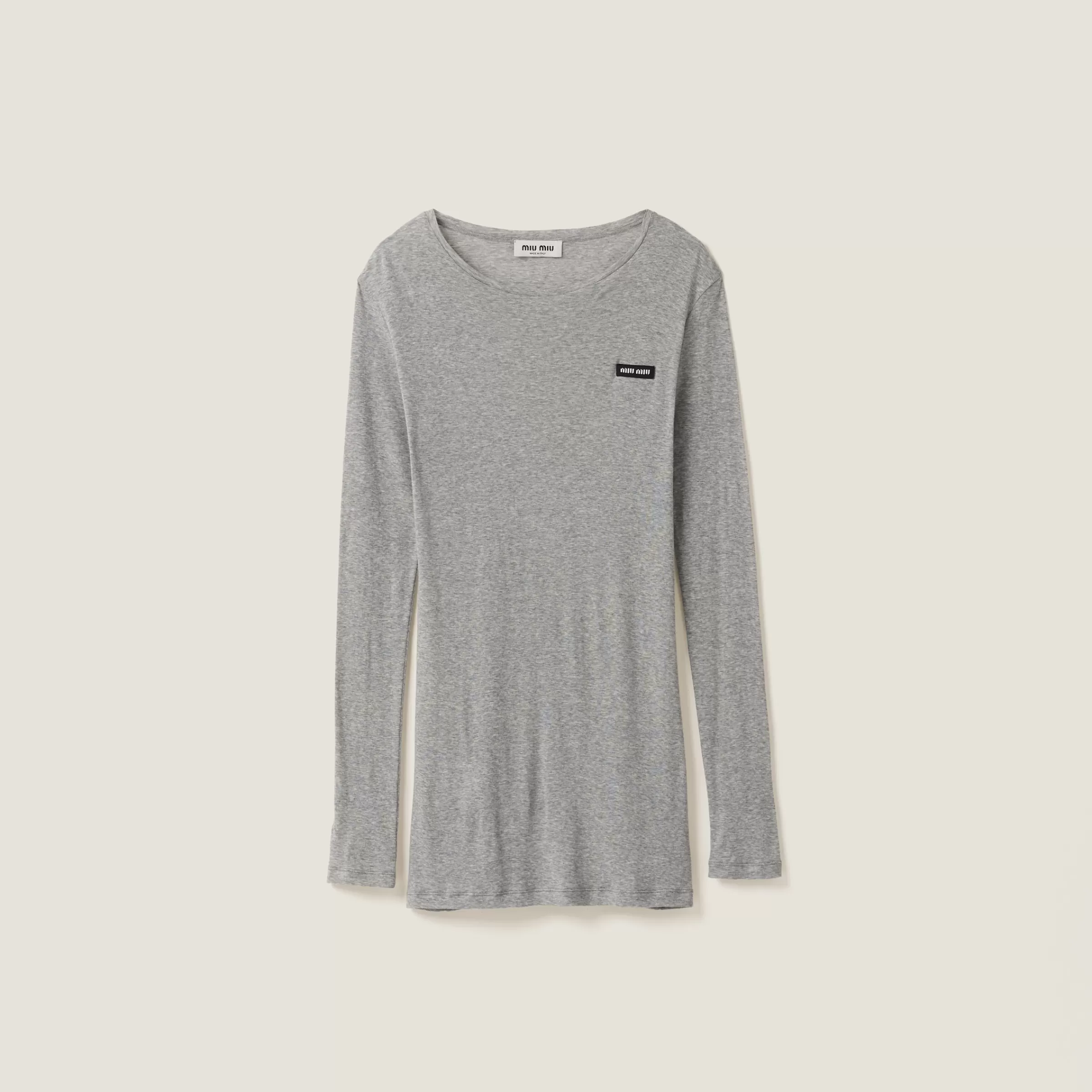 Ribbed knit jersey dress>Miu Miu Cheap