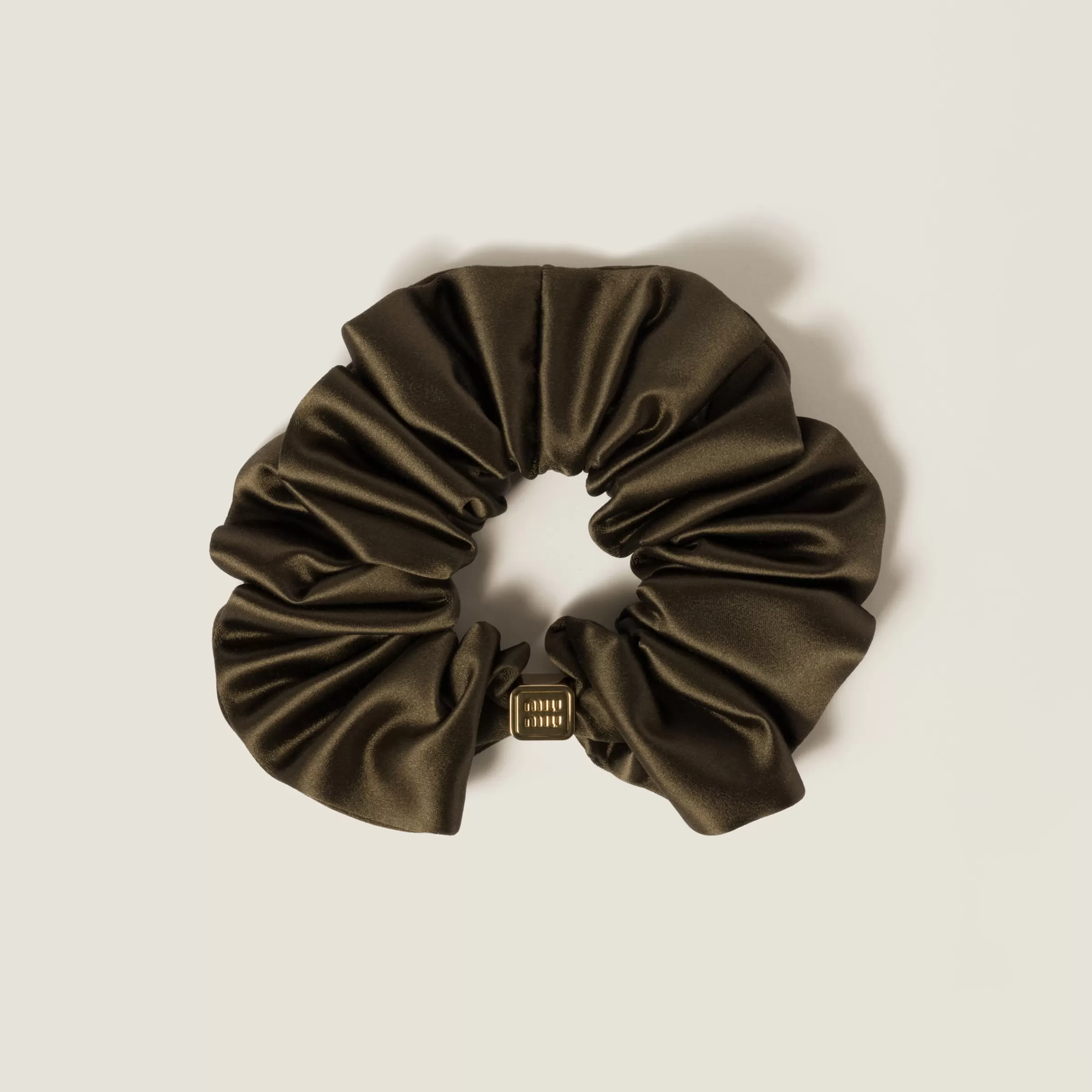 Satin scrunchie>Miu Miu Store