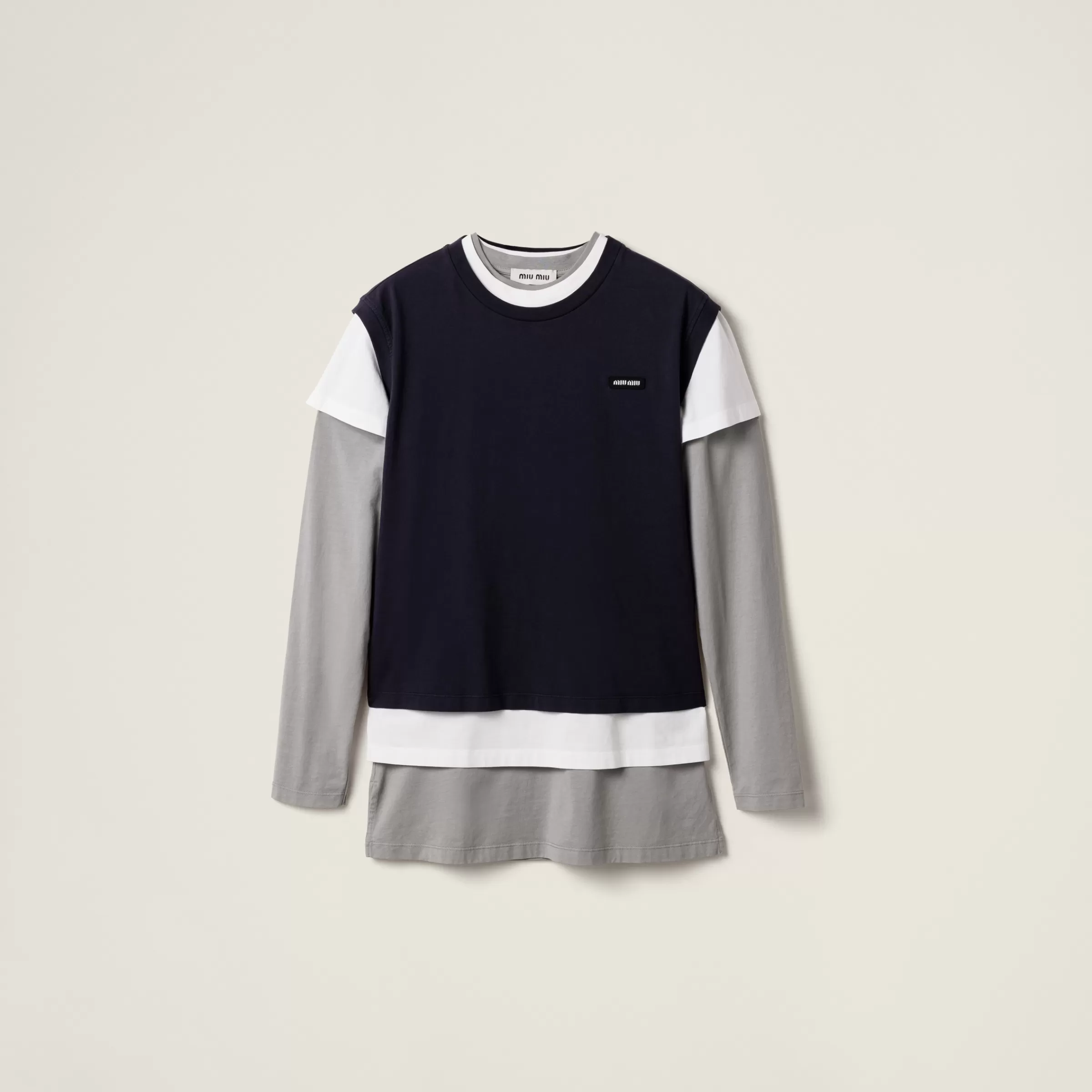 Set of 3 Jersey T-shirts>Miu Miu Shop