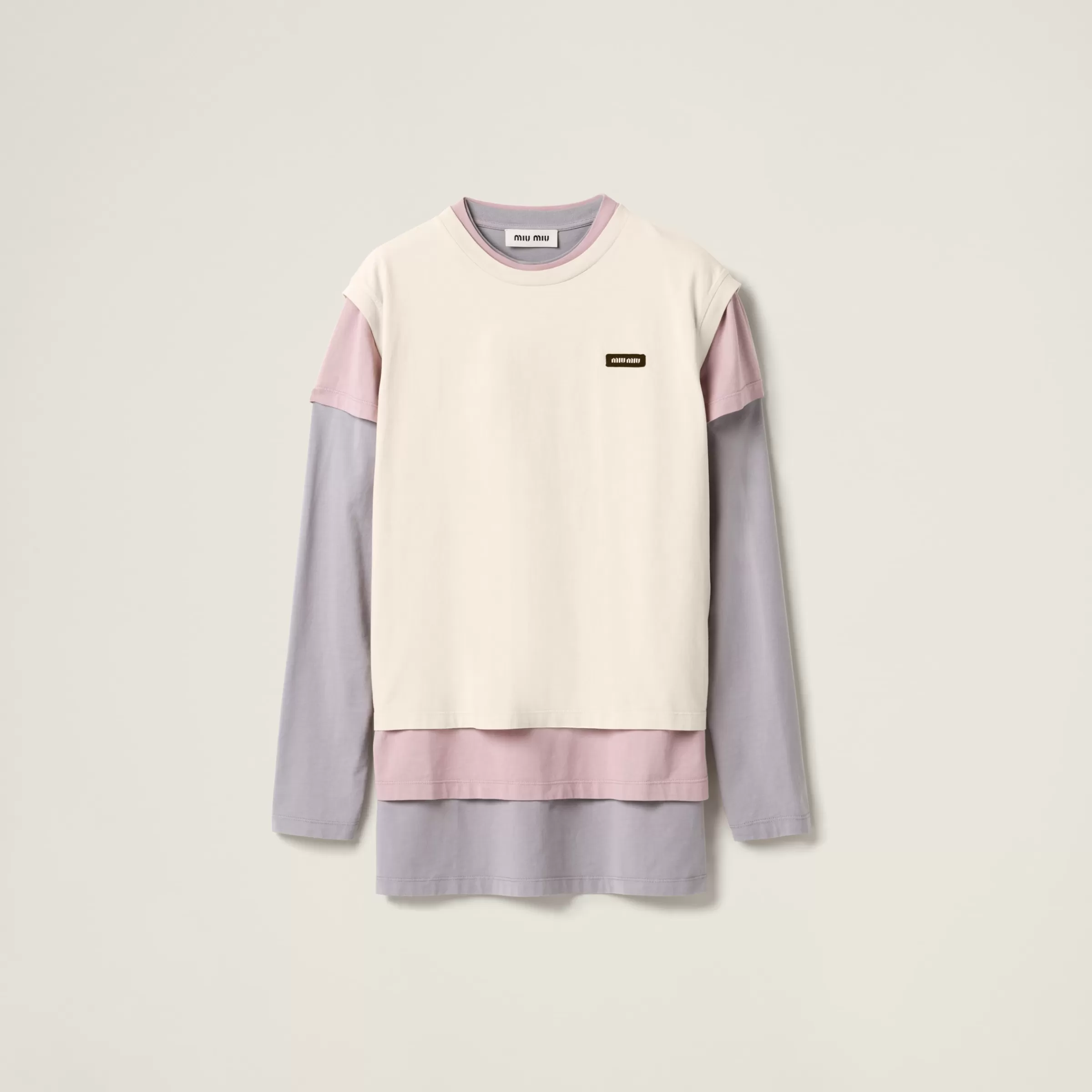 Set of 3 Jersey T-shirts>Miu Miu Online