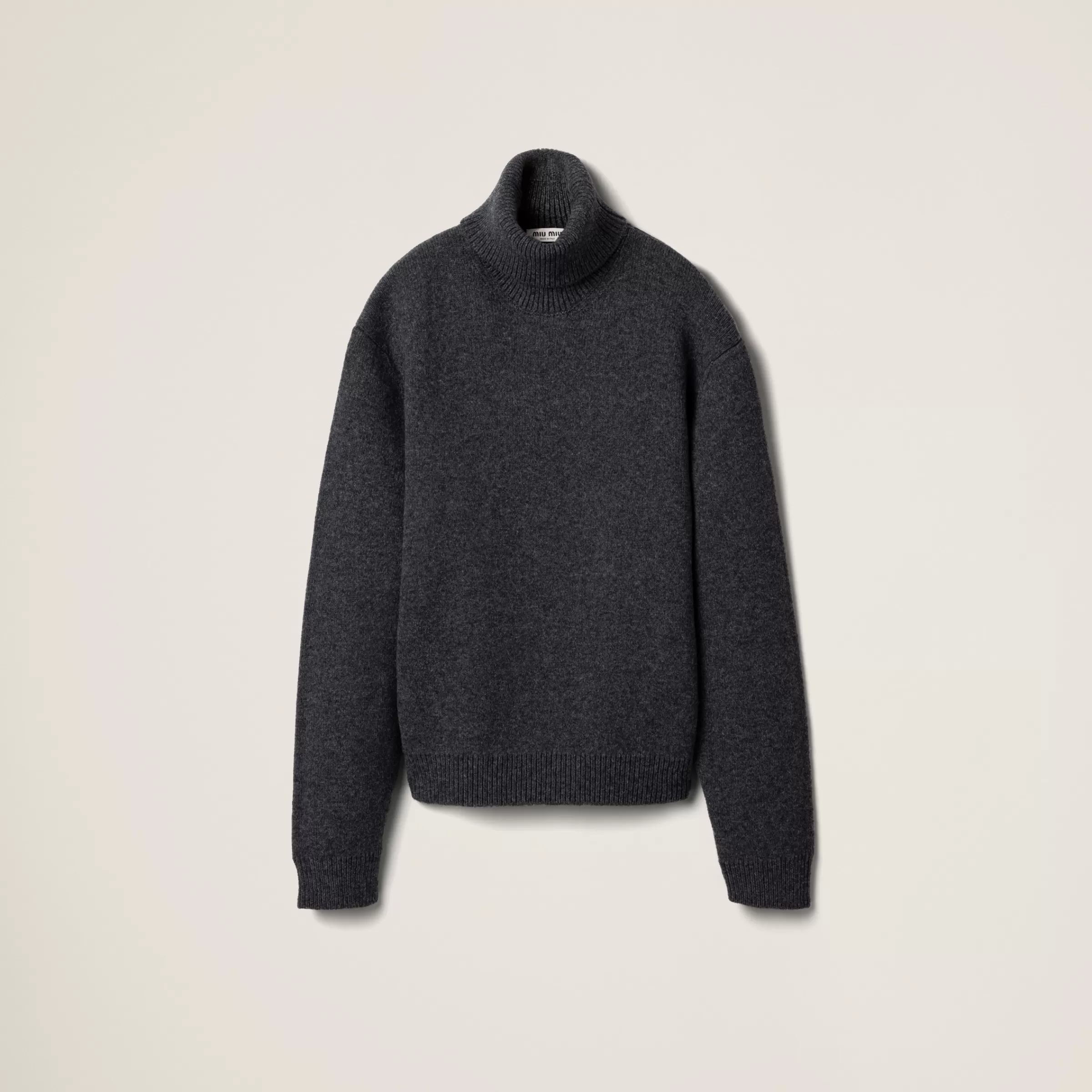 Shetland wool turtleneck jumper>Miu Miu Online