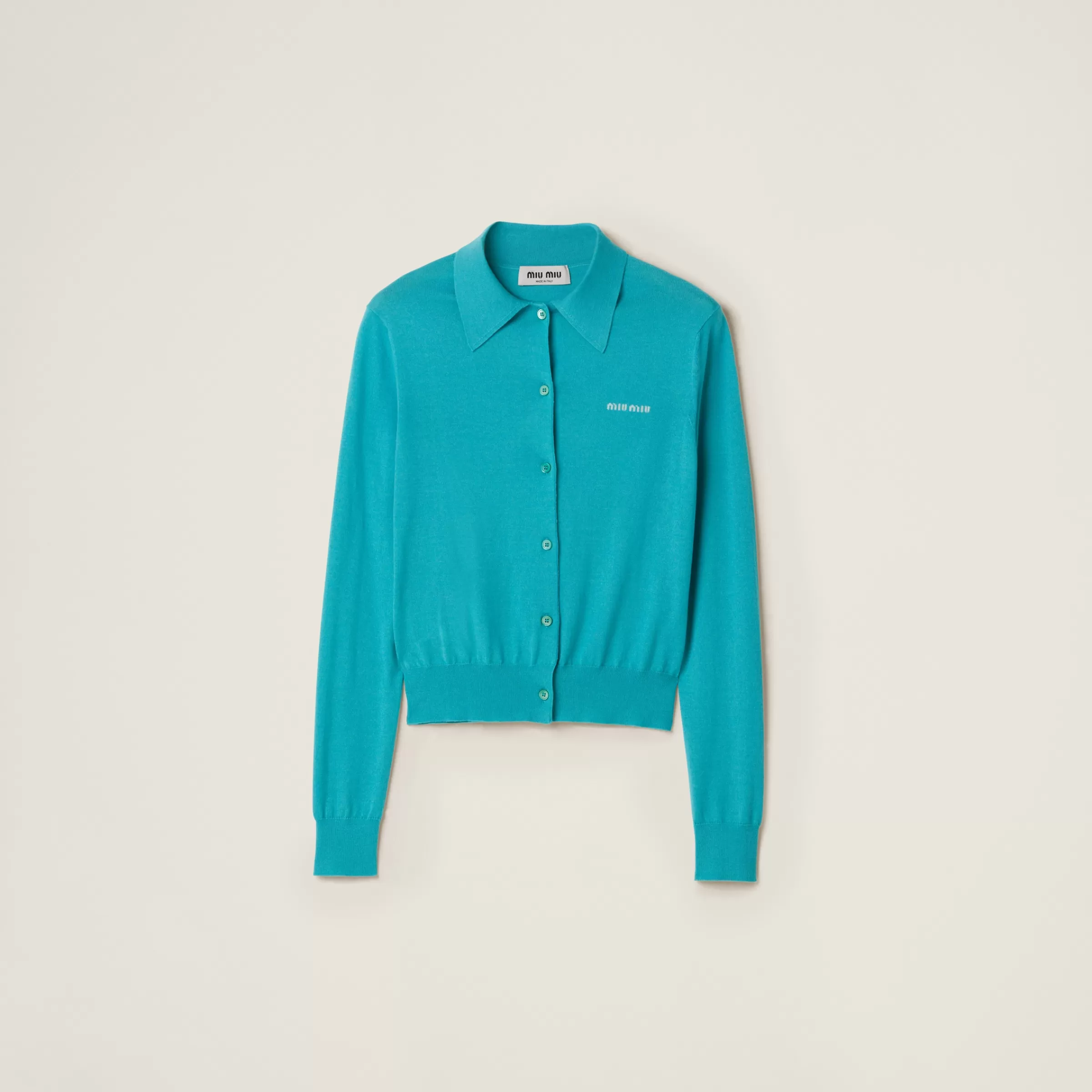 Silk and cashmere cardigan>Miu Miu Discount