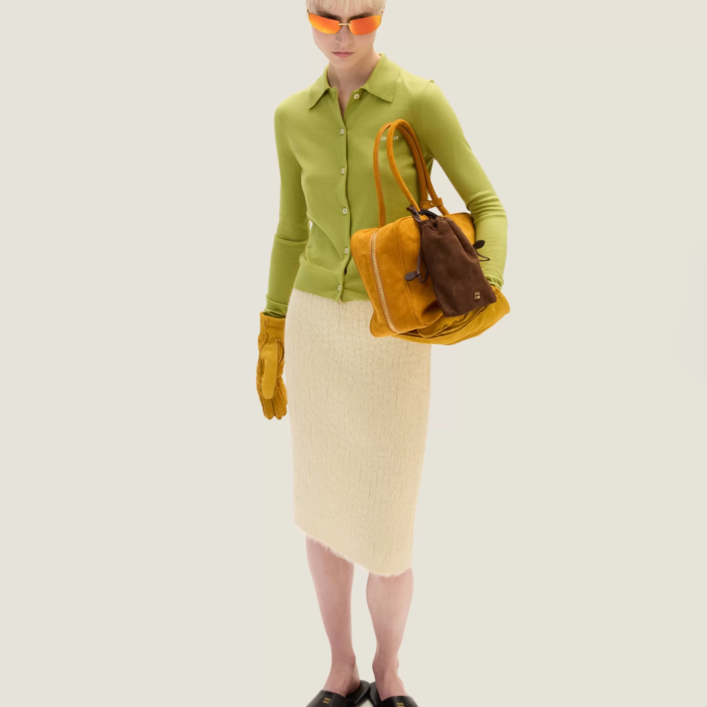 Silk and cashmere cardigan>Miu Miu Sale