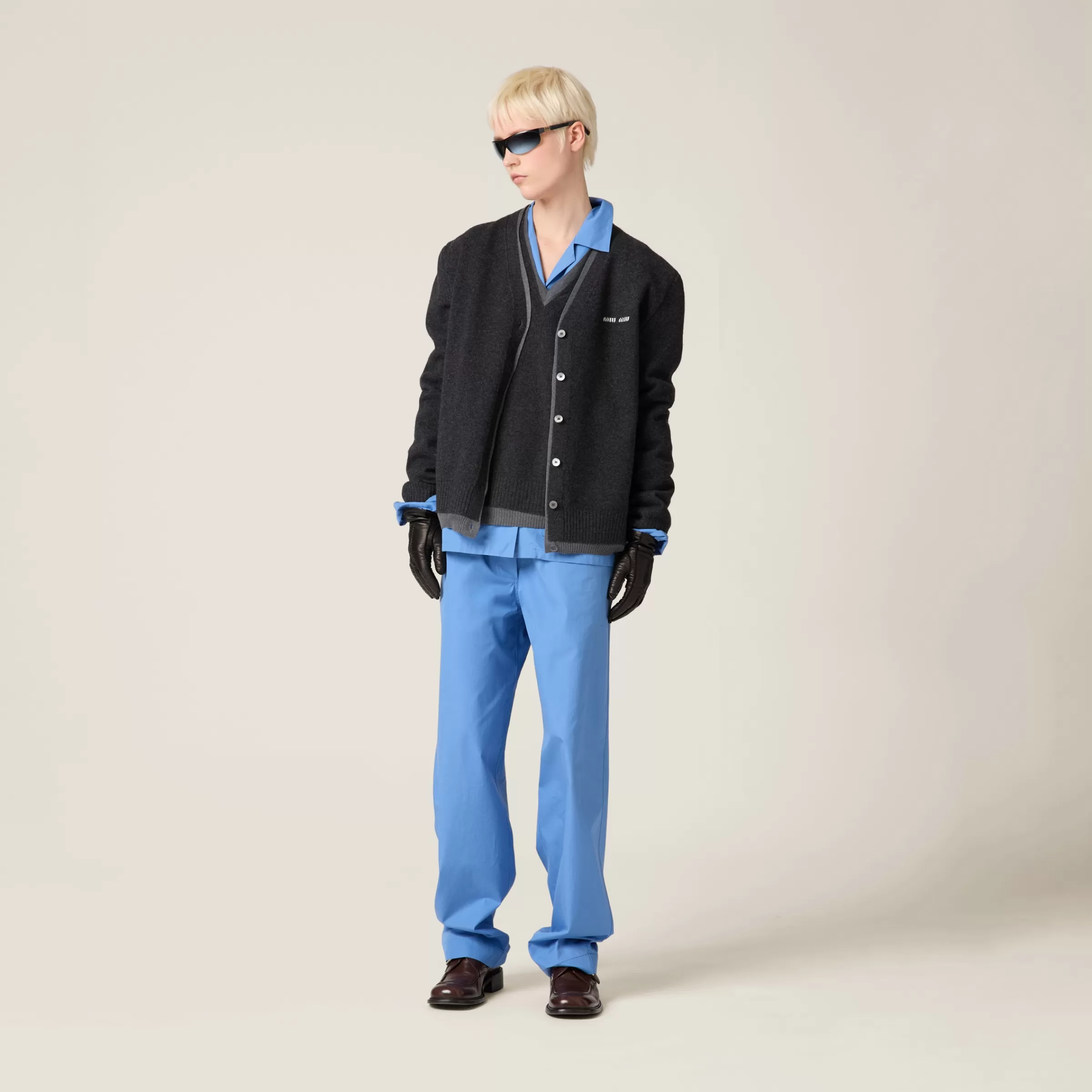 Silk cashmere cardigan sweater>Miu Miu Best