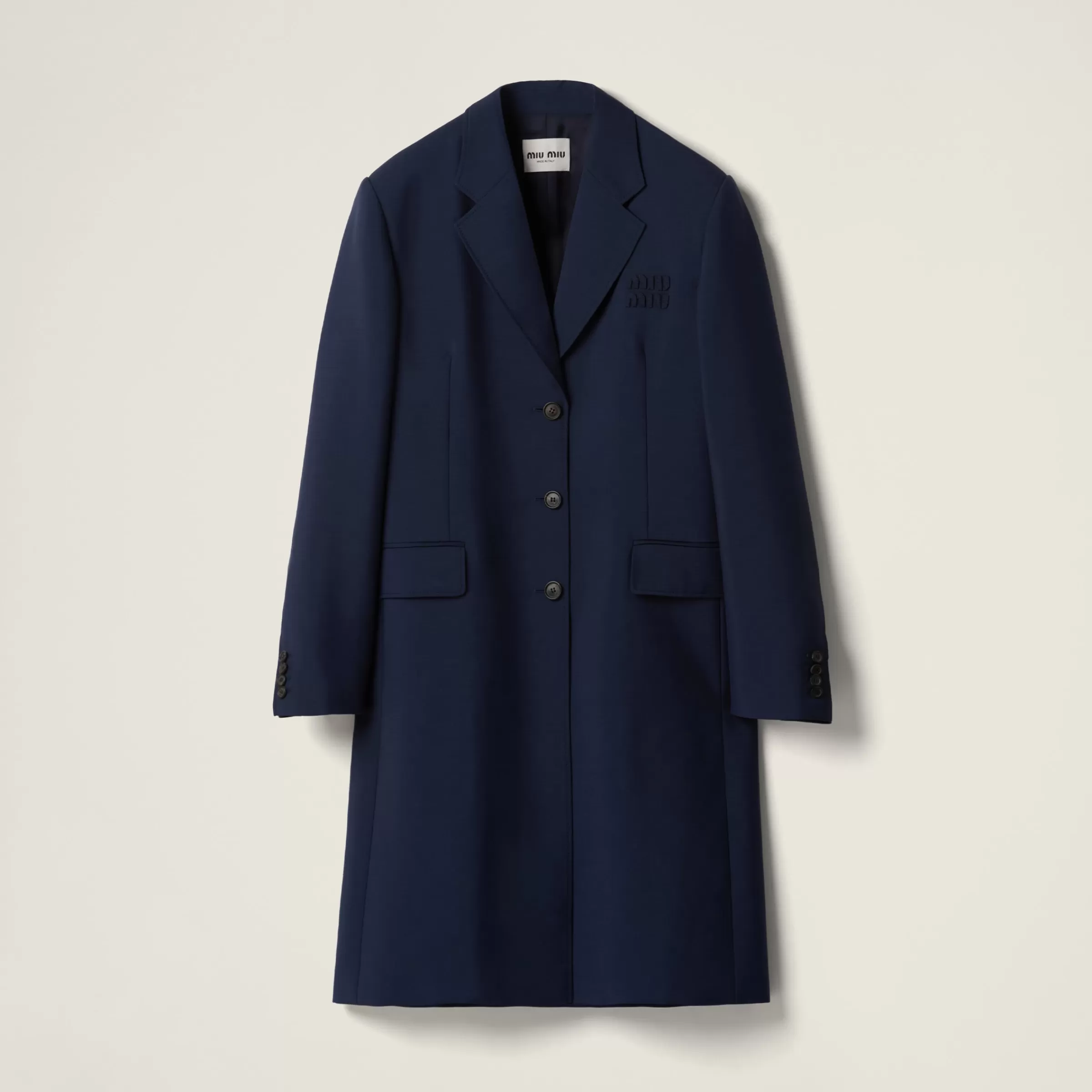 Single-breasted mohair coat>Miu Miu Flash Sale