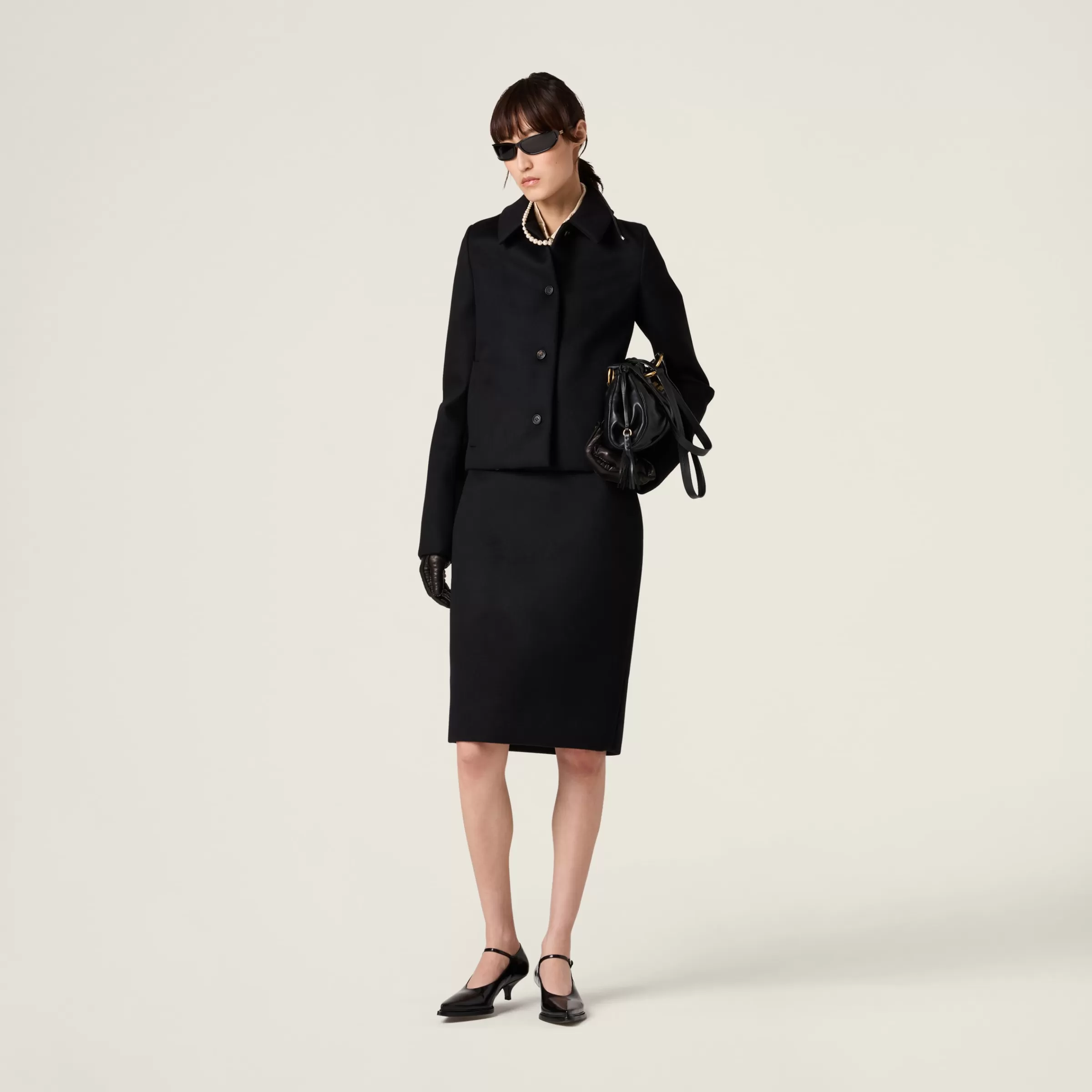 Single-breasted velour jacket>Miu Miu Discount