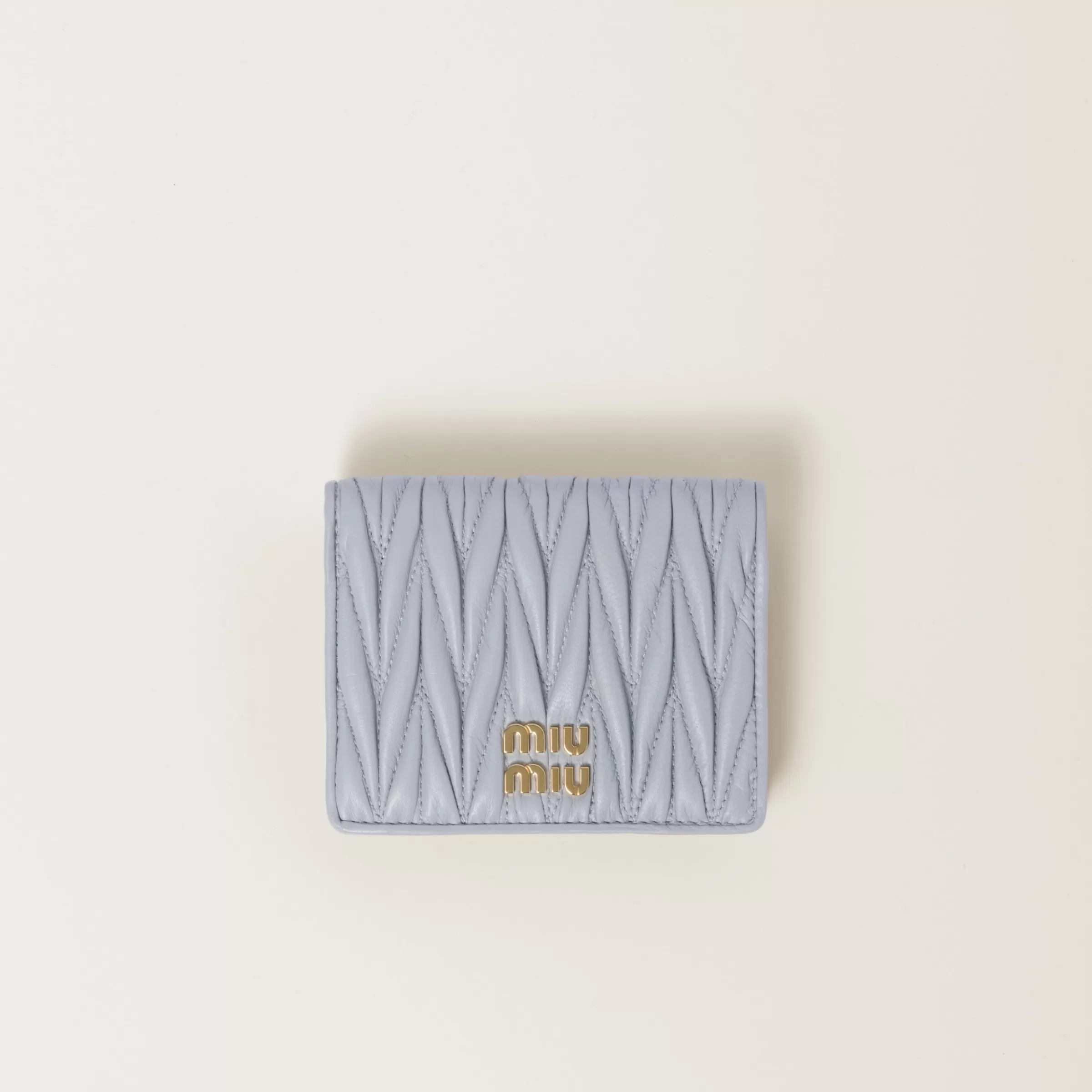 Small matelassé nappa leather wallet>Miu Miu New