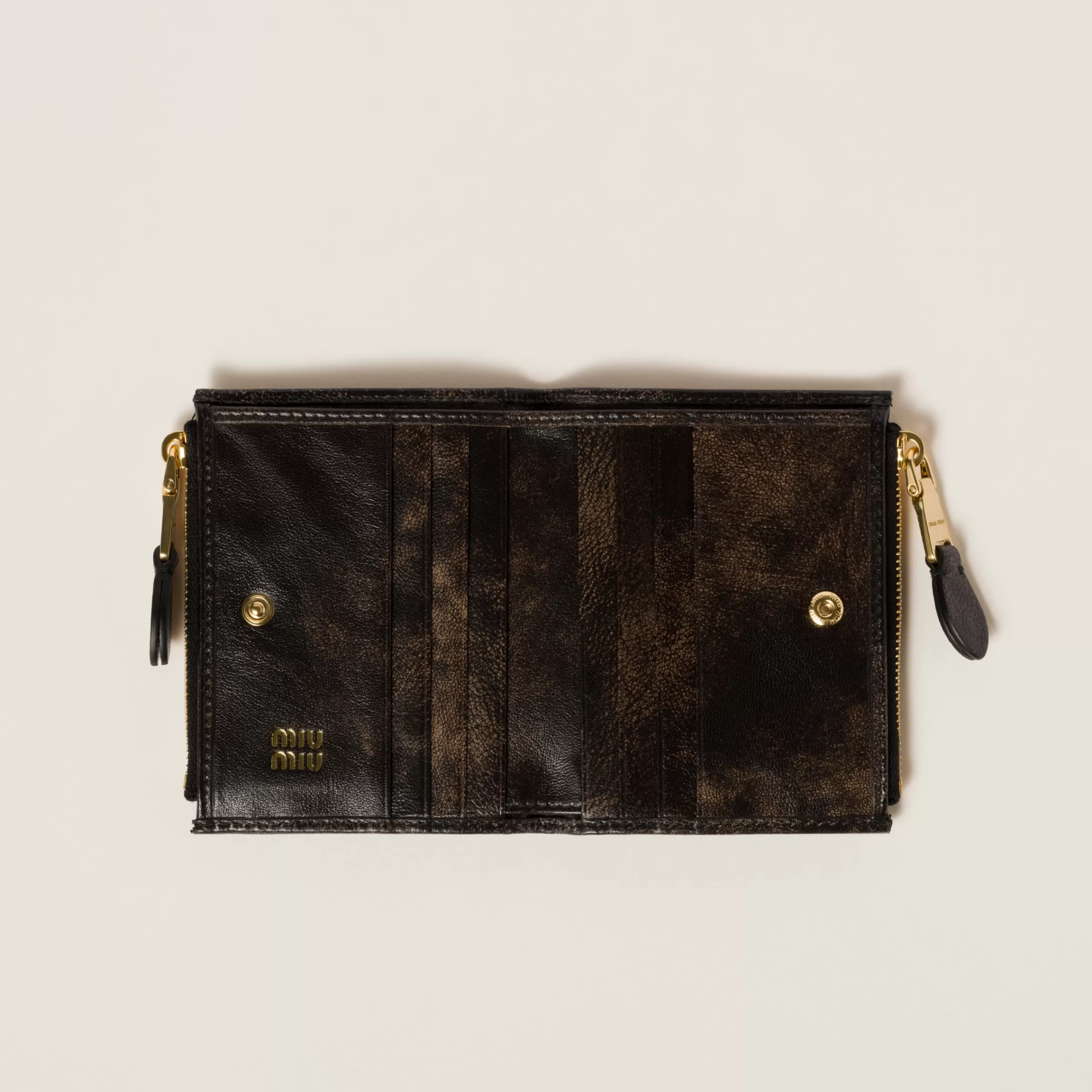 Small nappa leather wallet>Miu Miu Hot