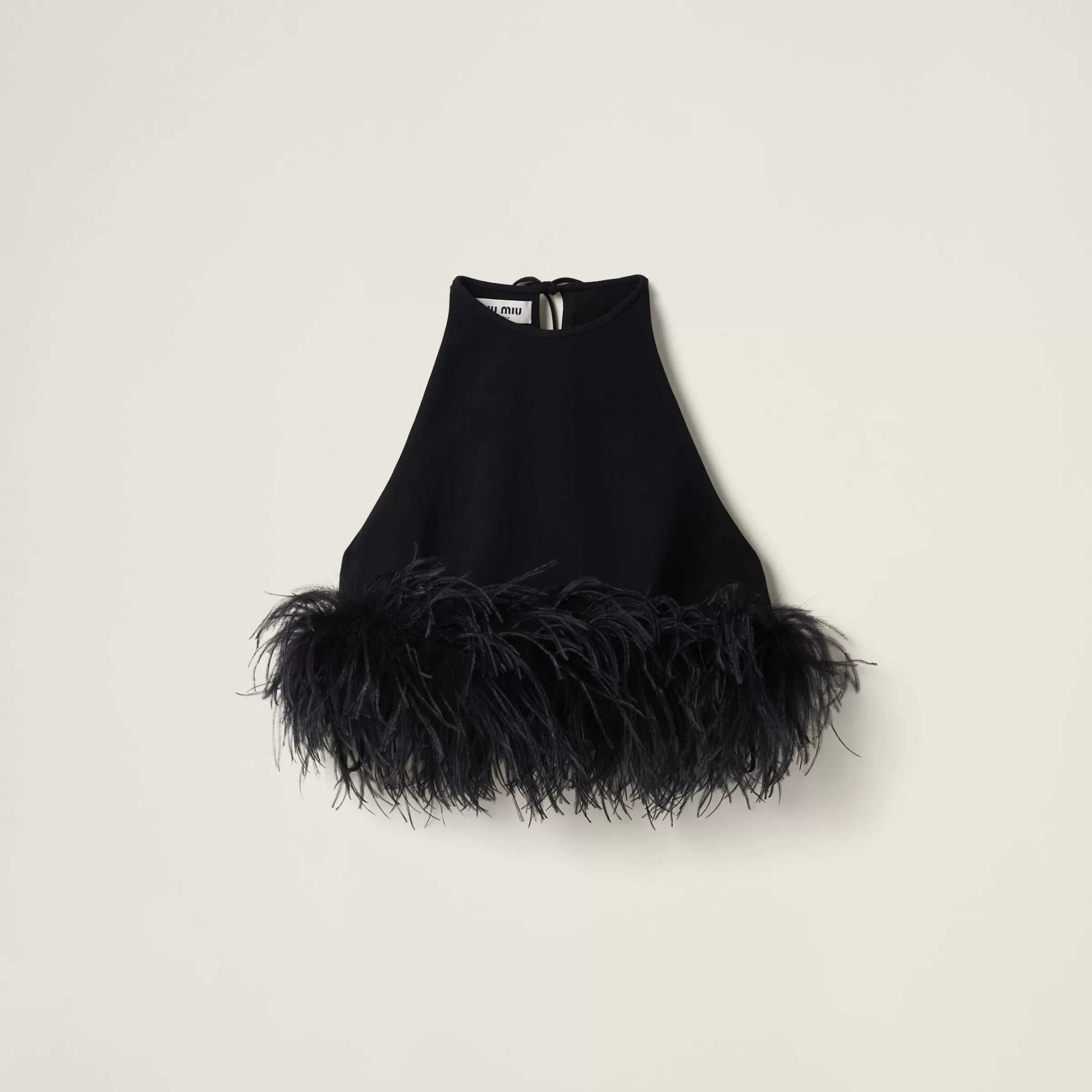 Stretch cady halter top>Miu Miu Best Sale
