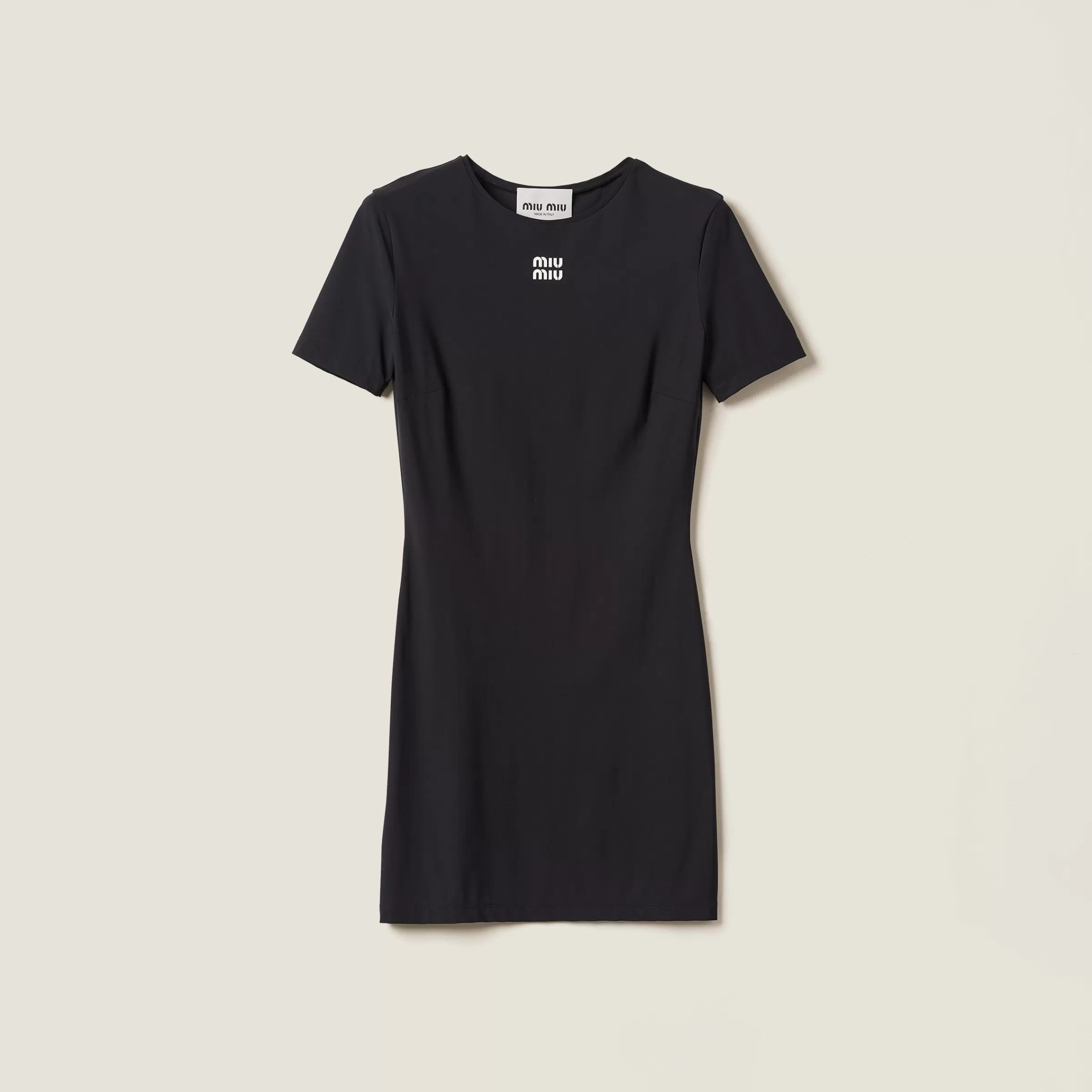 Stretch jersey minidress>Miu Miu Online