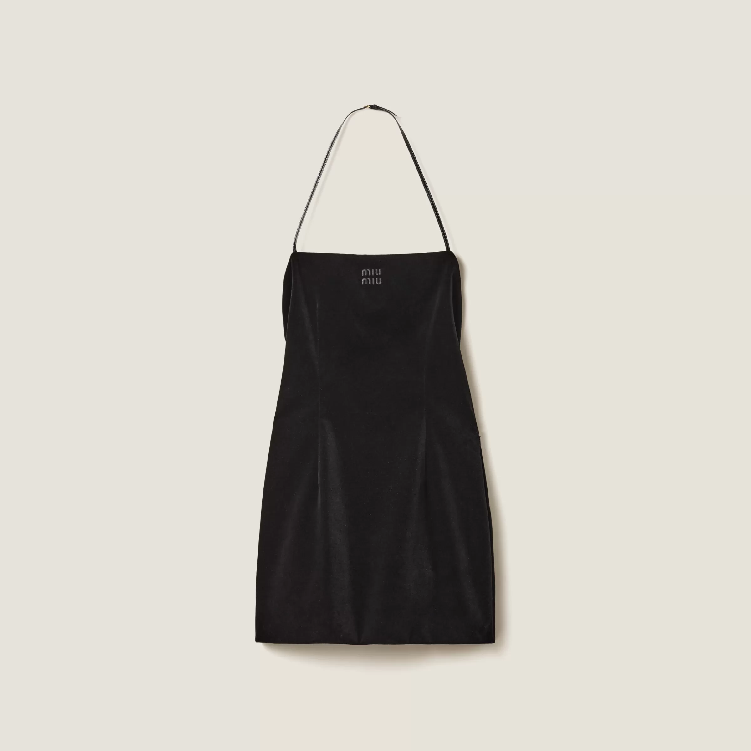 Stretch velvet mini-dress>Miu Miu Clearance