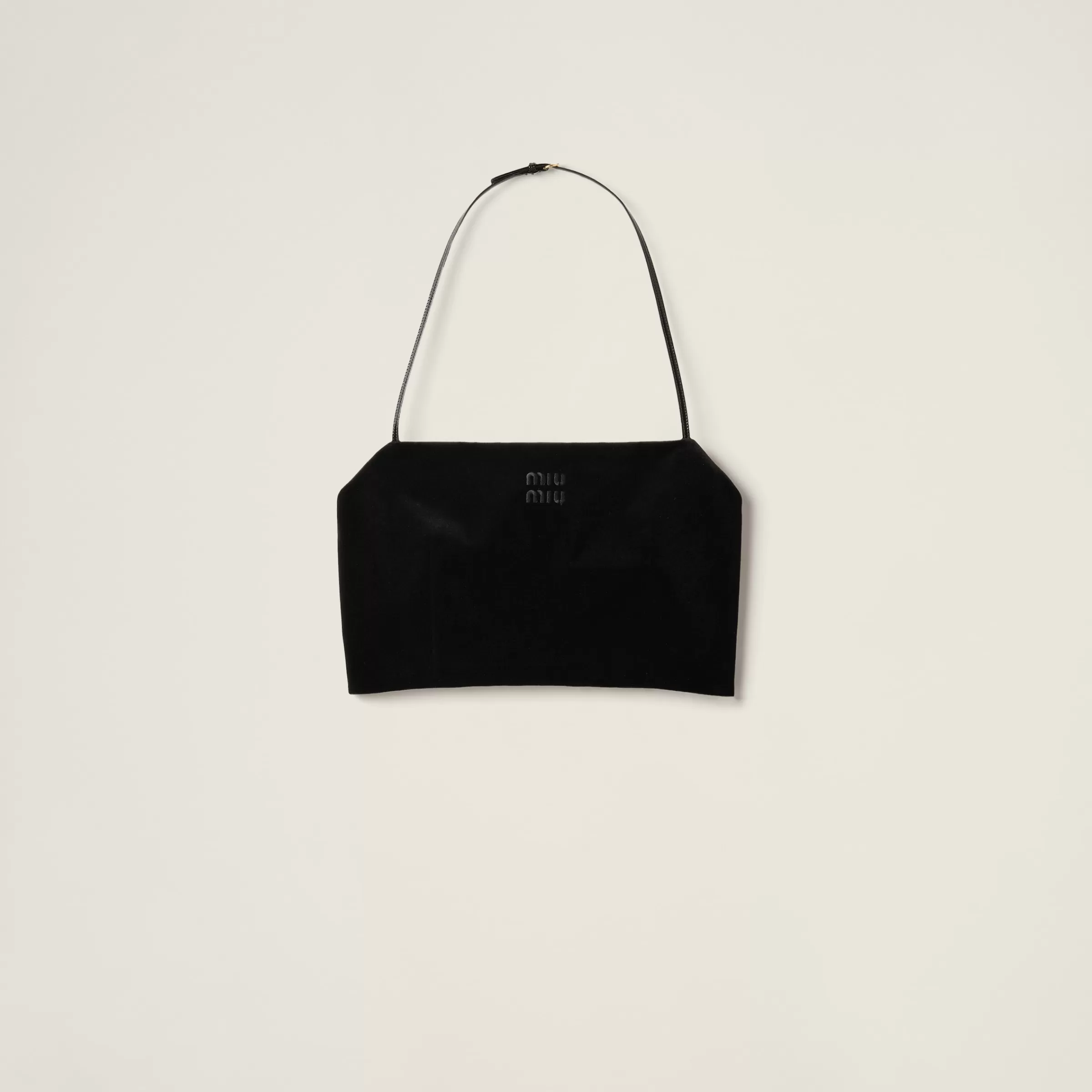 Stretch velvet top>Miu Miu Store