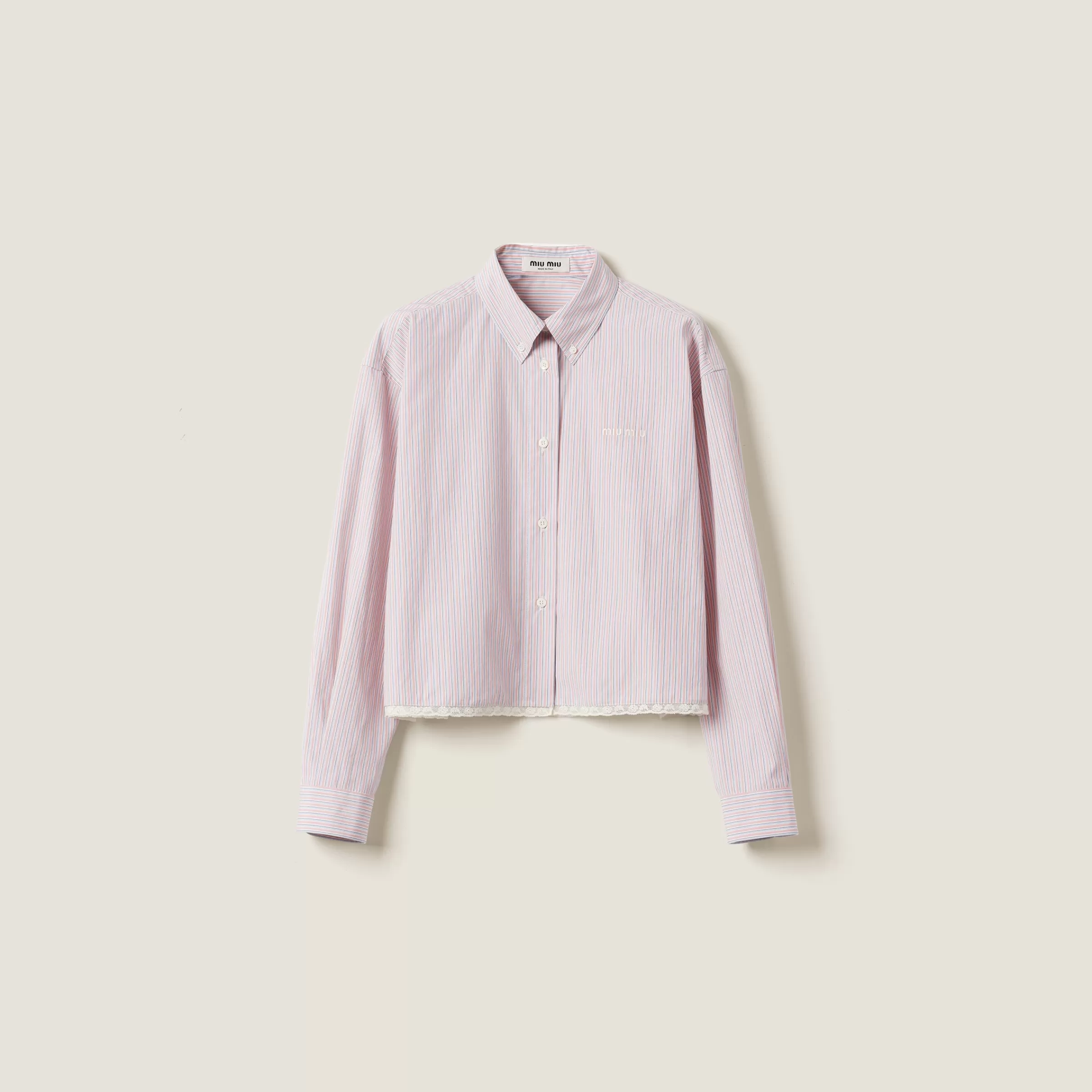Striped shirt>Miu Miu Discount